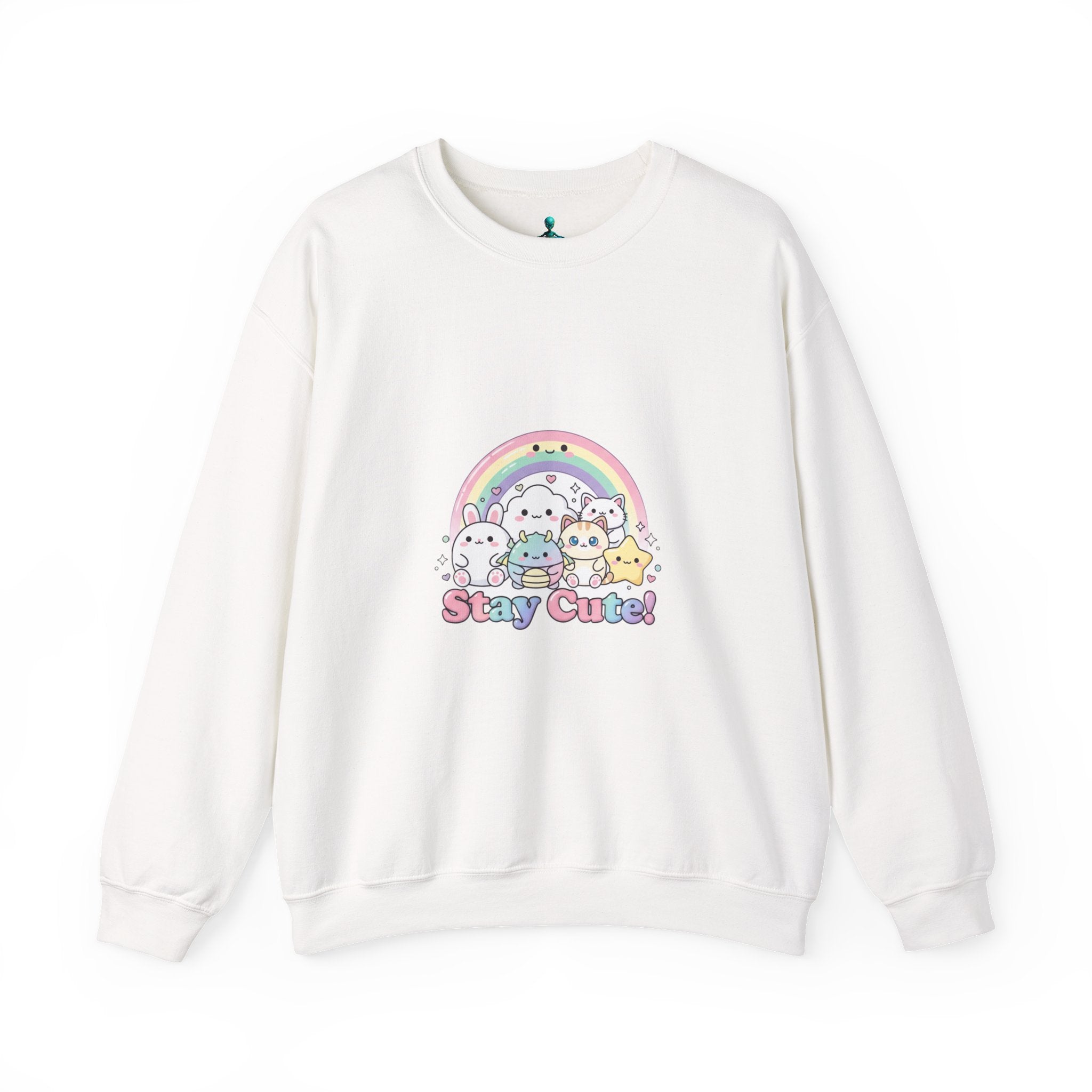 Candy Kawaii Rainbow Crewneck Sweatshirt | pastel kawaii aesthetic