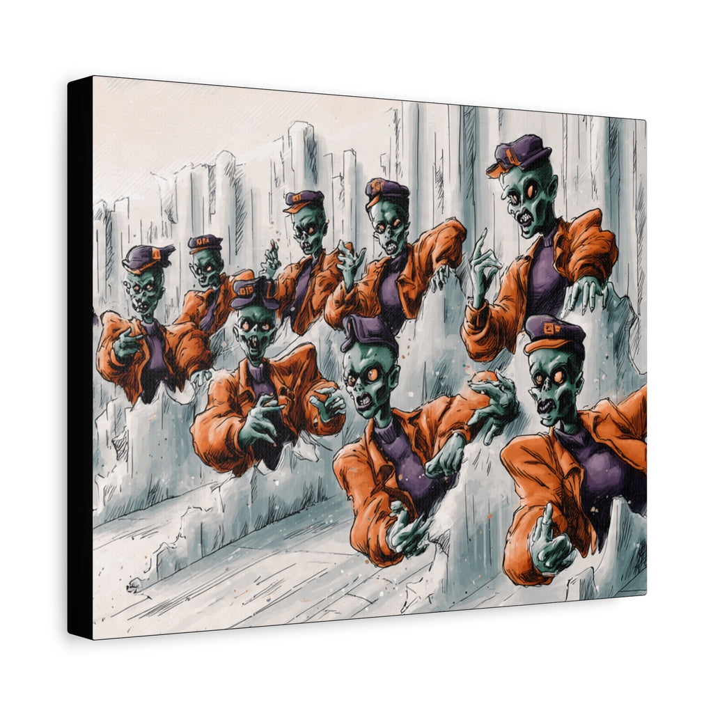 Zombie Chorus Matte Canvas Wall Art