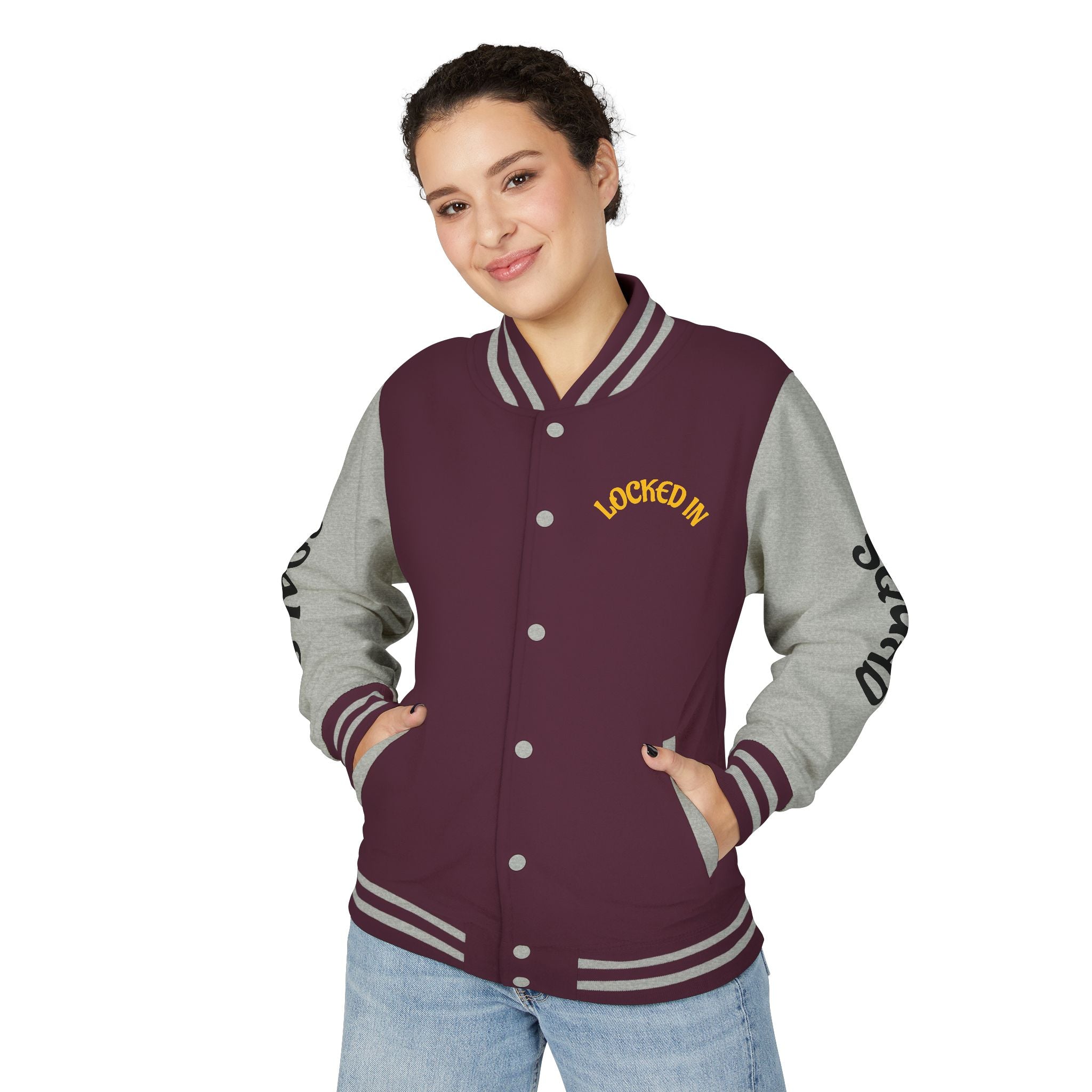 VYBZ "Locked In Goals" Heavyweight Letterman Jacket