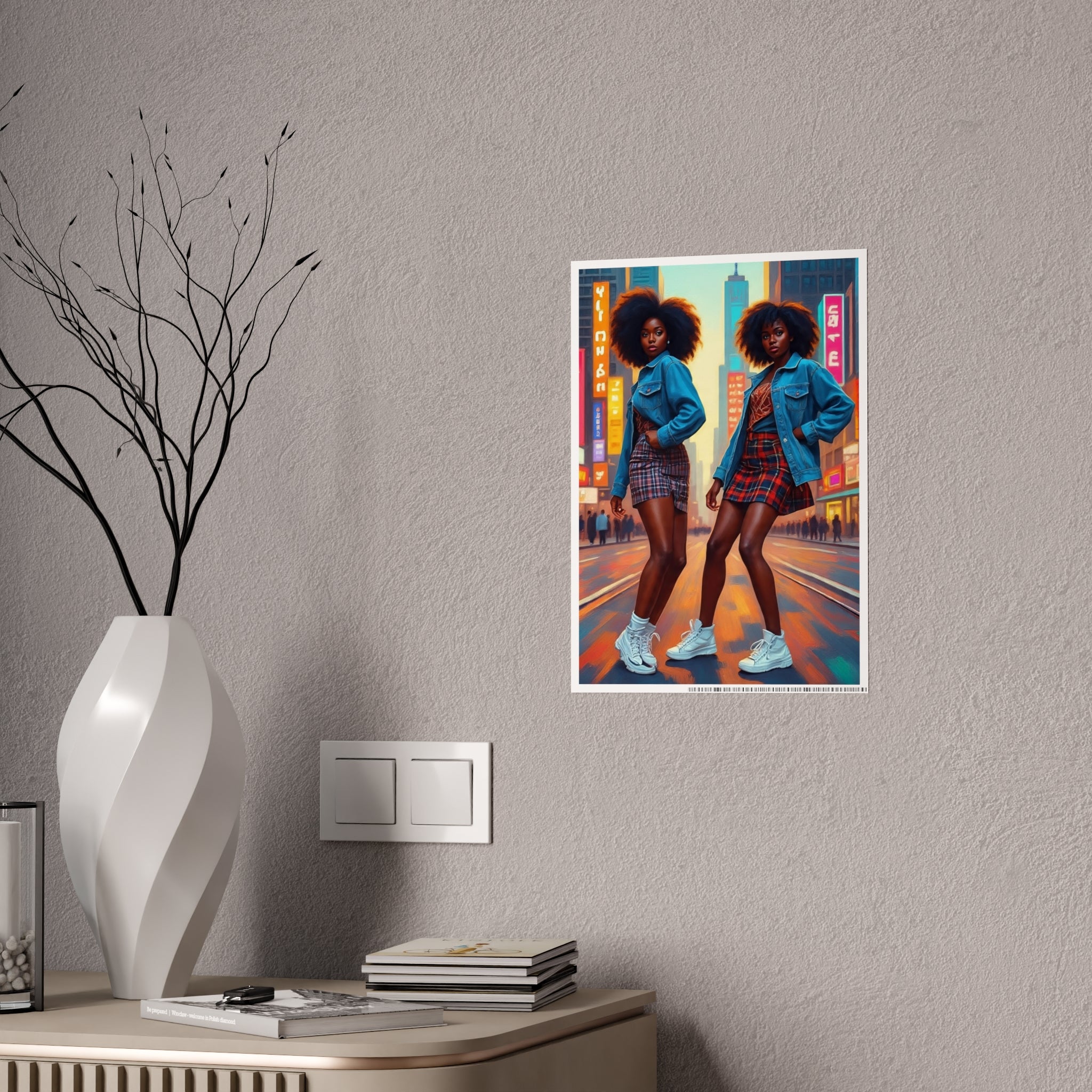 Urban Vibe Gloss Posters, Fashion Art Décor, Trendy Wall Art, Home Decoration, Gift for Young Adults, Room Aesthetic