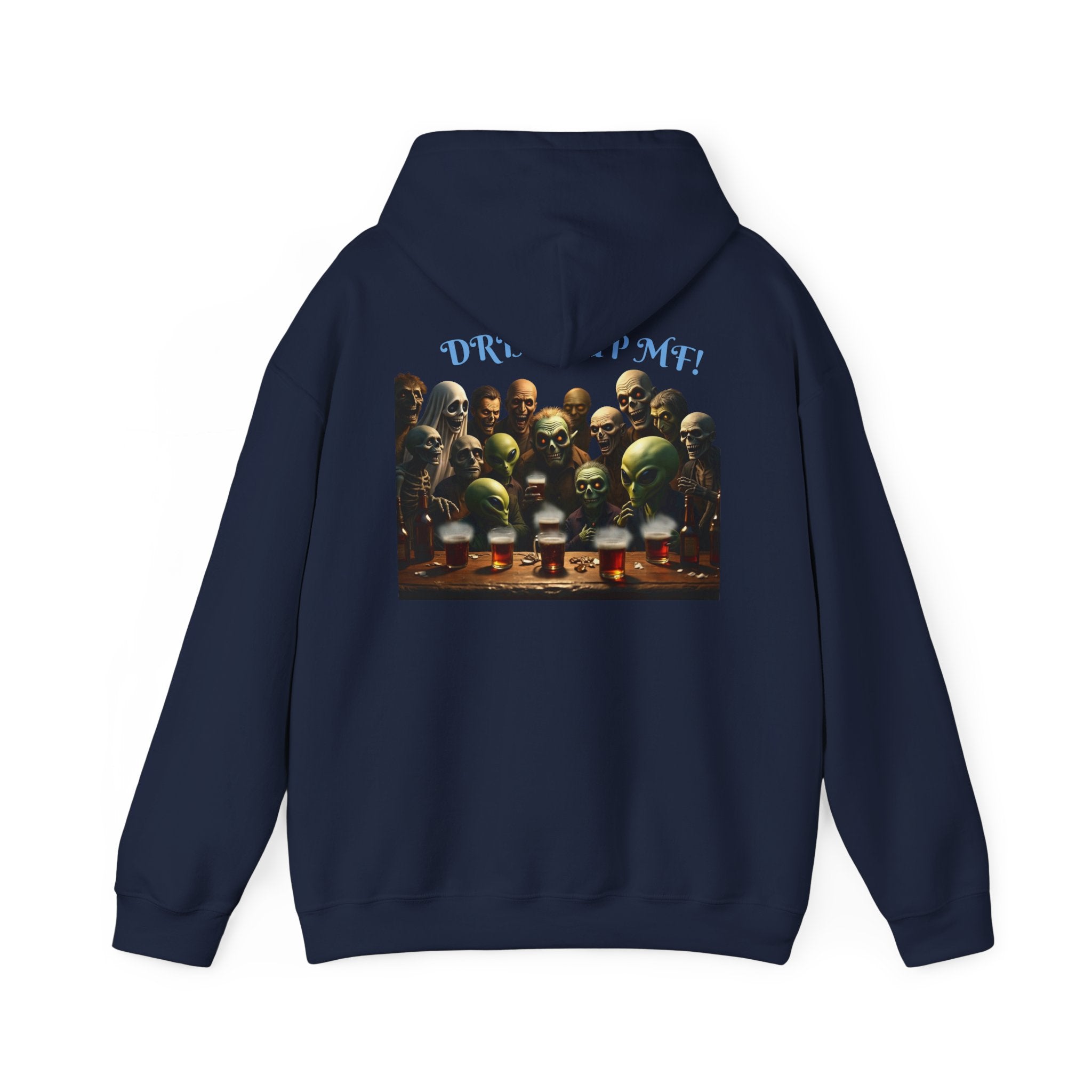 VYBZ Aliens and Monsters Unisex Hooded Sweatshirt - Funny Quote Design
