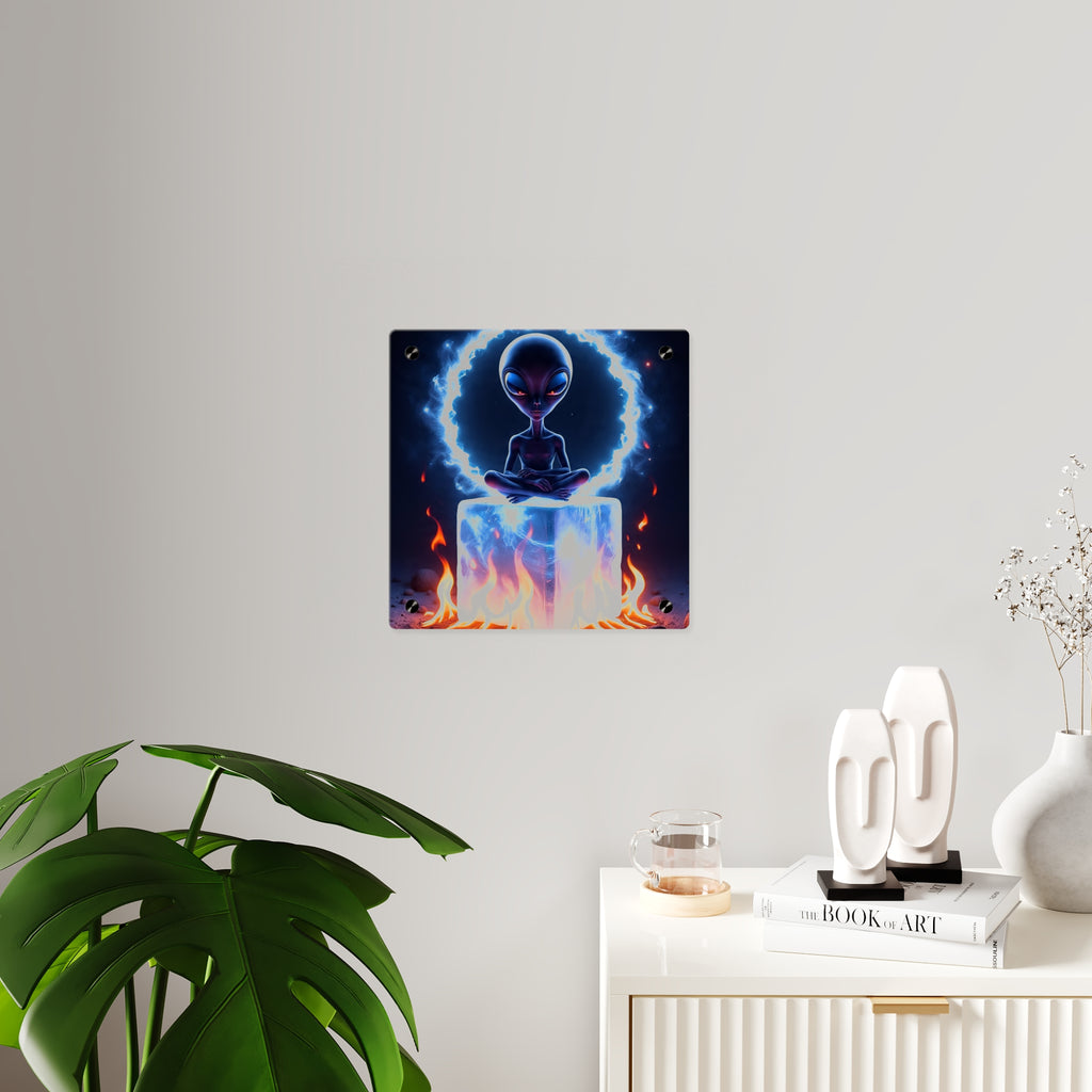 Cosmic Alien Acrylic Wall Art