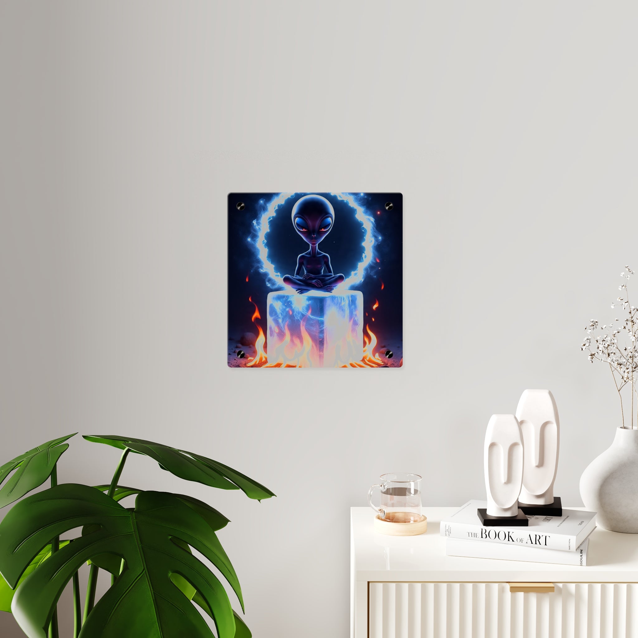 Cosmic Alien Acrylic Wall Art