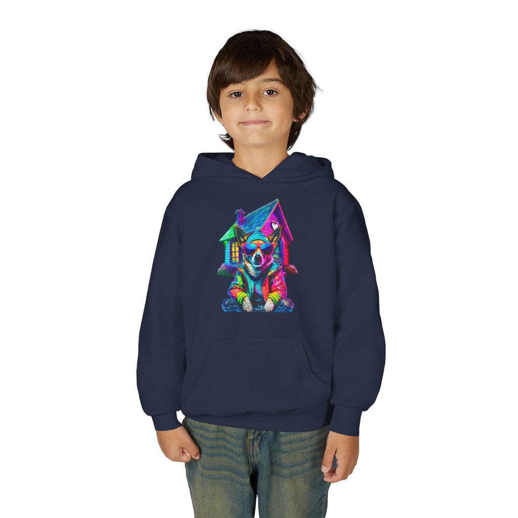 VYBZ Colorful Dog House Youth Hoodie