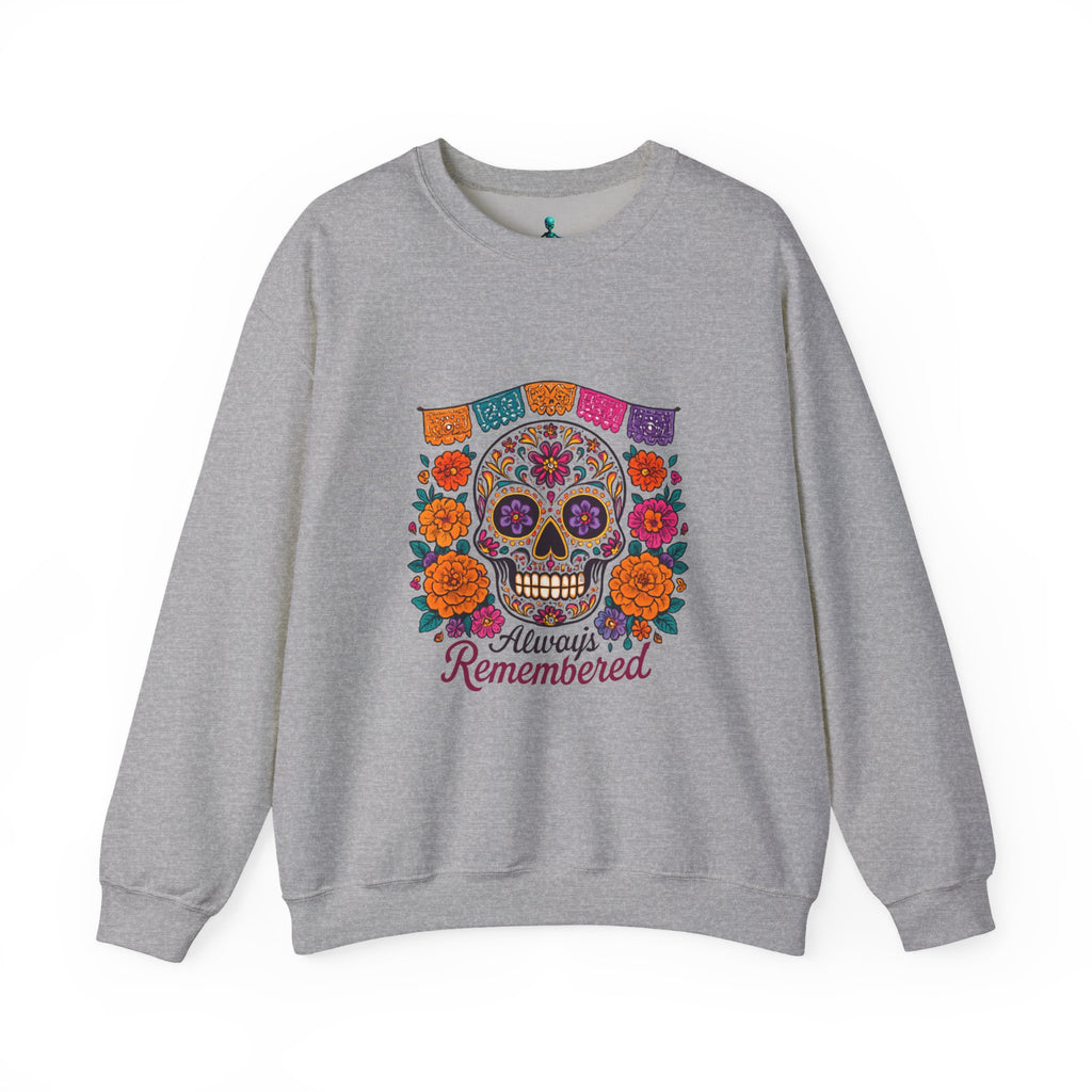 Sugar-skull Crewneck Sweatshirt - Dia de los Muertos Design