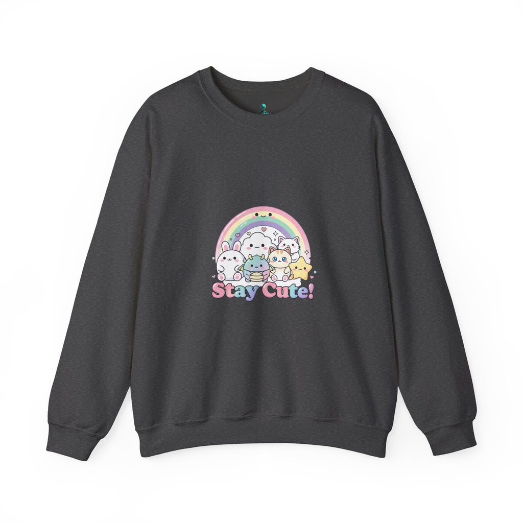 Candy Kawaii Rainbow Crewneck Sweatshirt | pastel kawaii aesthetic