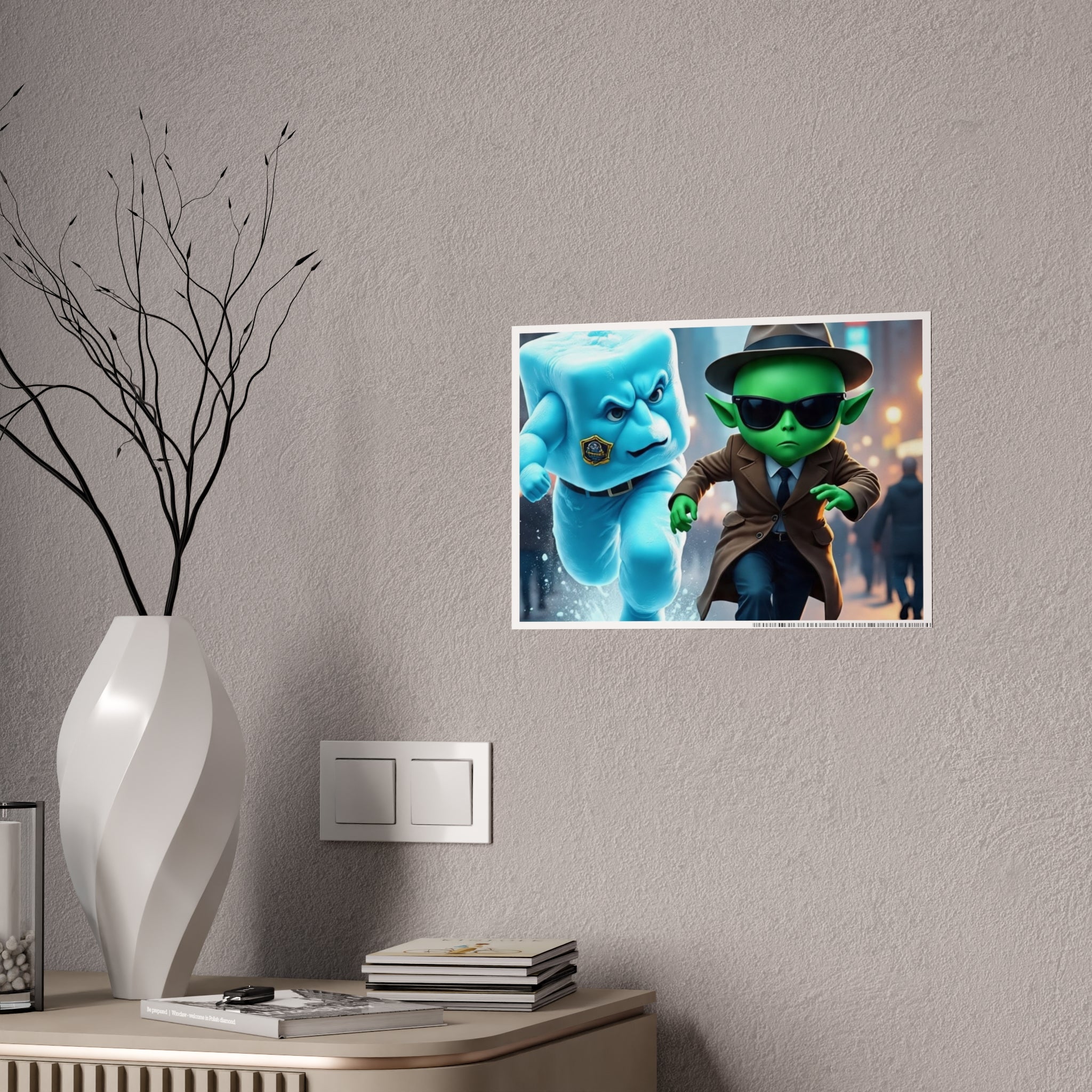 Alien Ice Glossy Art Posters