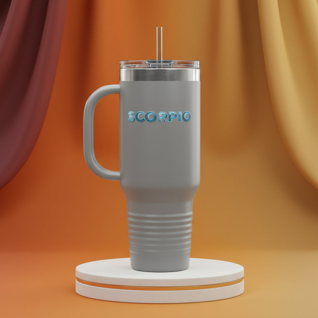 Travel Mug - Scorpio Zodiac Design, Colorful