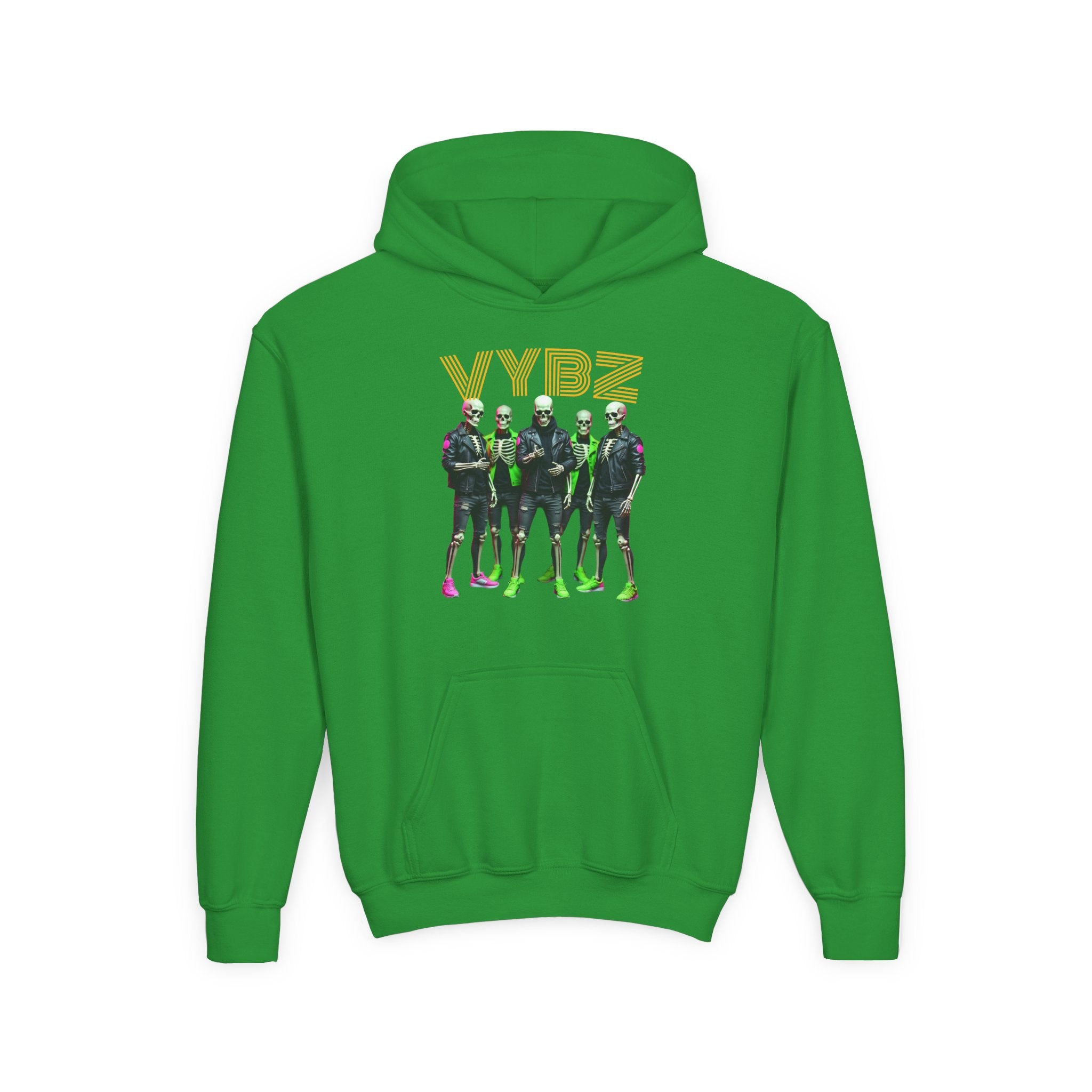 VYBZ Youth Hoodie - Stylish Heavy Blend Sweatshirt for Teens, Graphic Hooded Sweatshirt, Casual Streetwear, Birthday Gift