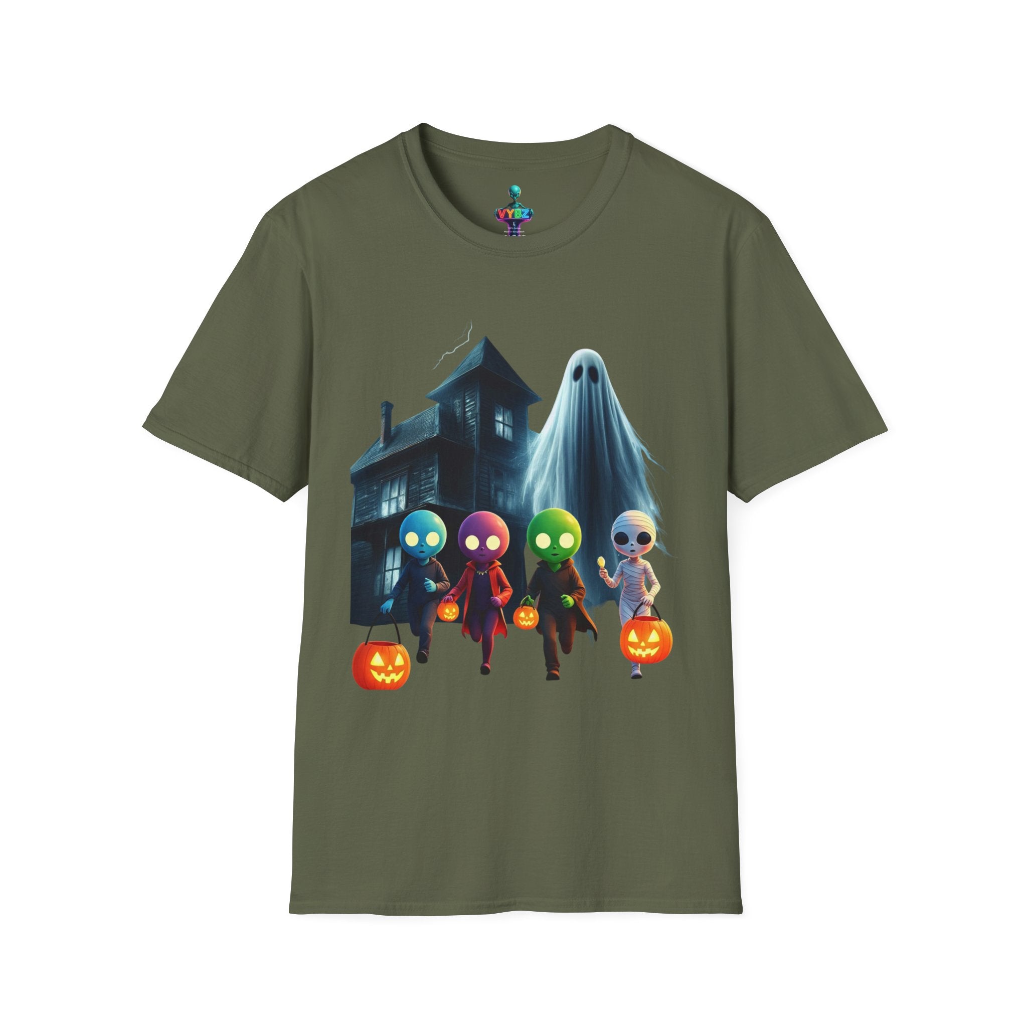 VYBZ "Aliens & Ghost" Halloween Graphic Tee