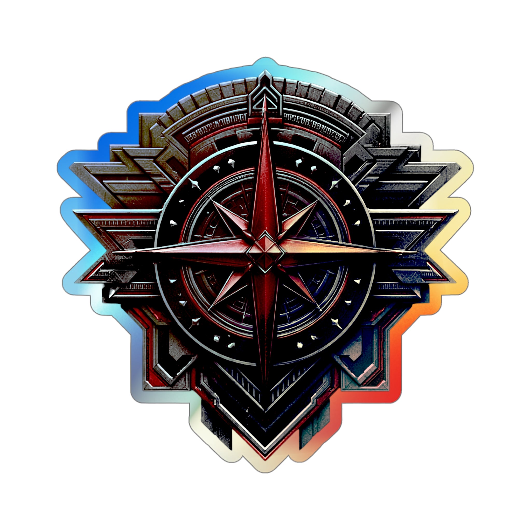 North Star Rebel Emblem Minnesota Holographic Die-cut Sticker