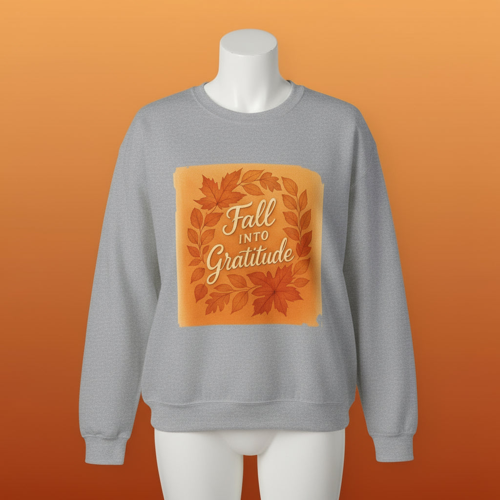 Fall into Gratitude Unisex Heavy Blend™ Crewneck Sweatshirt