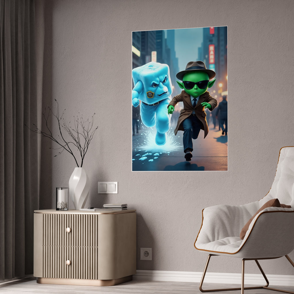 Alien Ice Glossy Art Posters