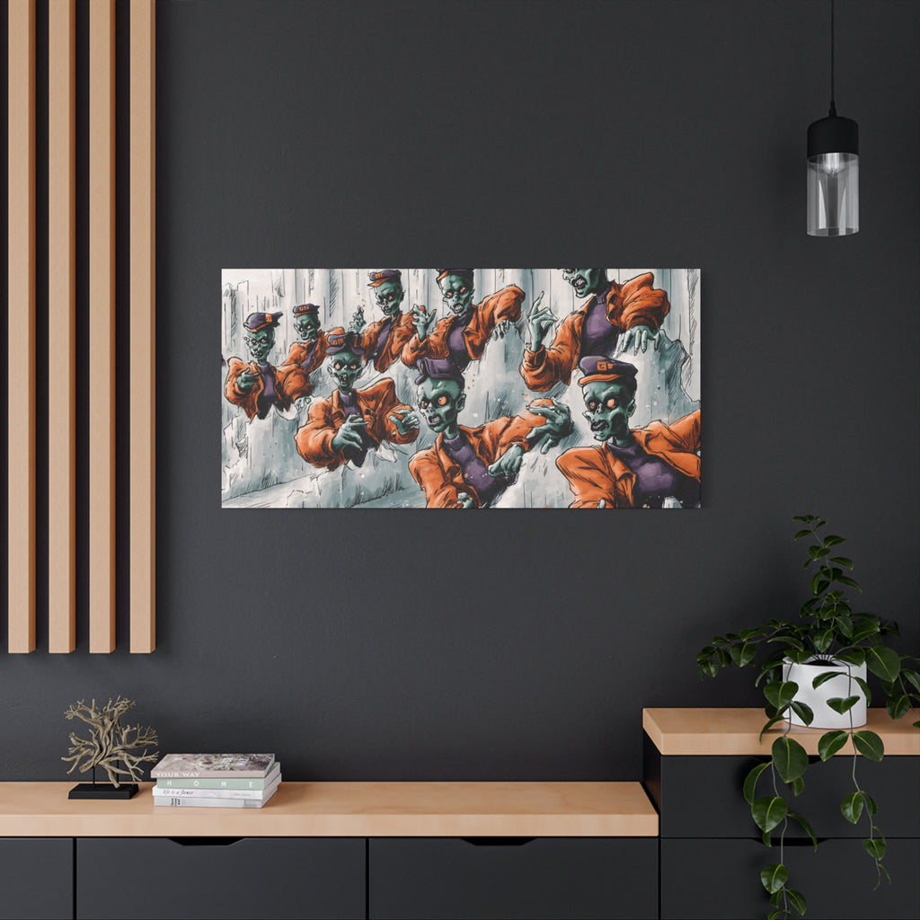 Zombie Chorus Matte Canvas Wall Art