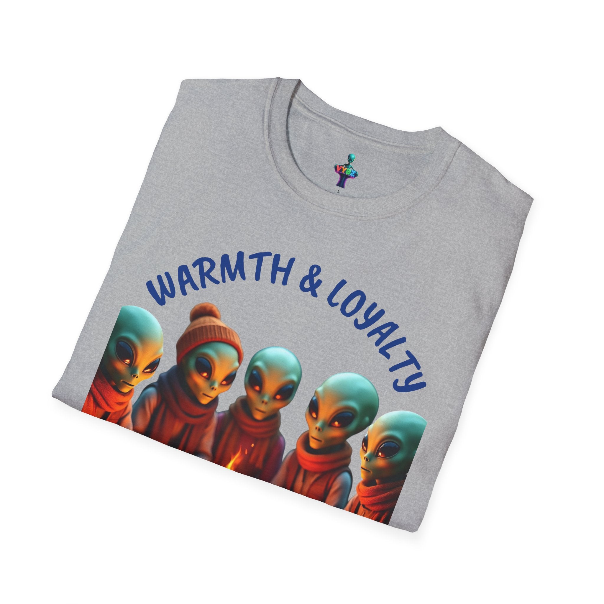 VYBZ Cozy Alien Campfire T-Shirt