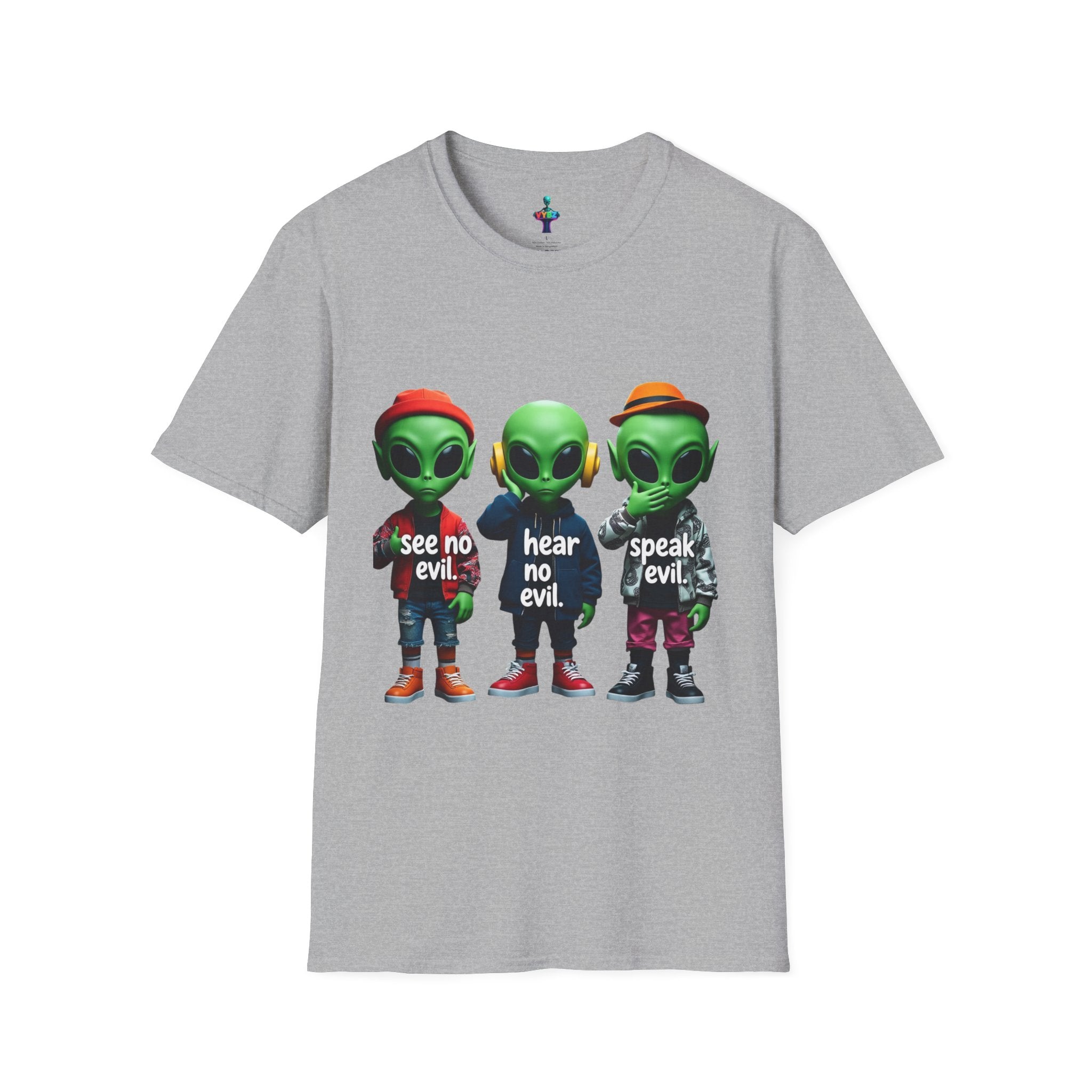 VYBZ Alien "See No Evil, Hear No Evil, Speak Evil" Unisex T-Shirt