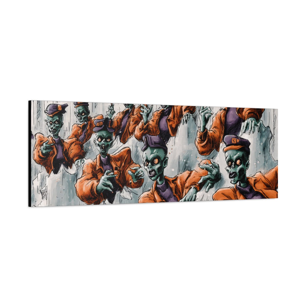 Zombie Chorus Matte Canvas Wall Art