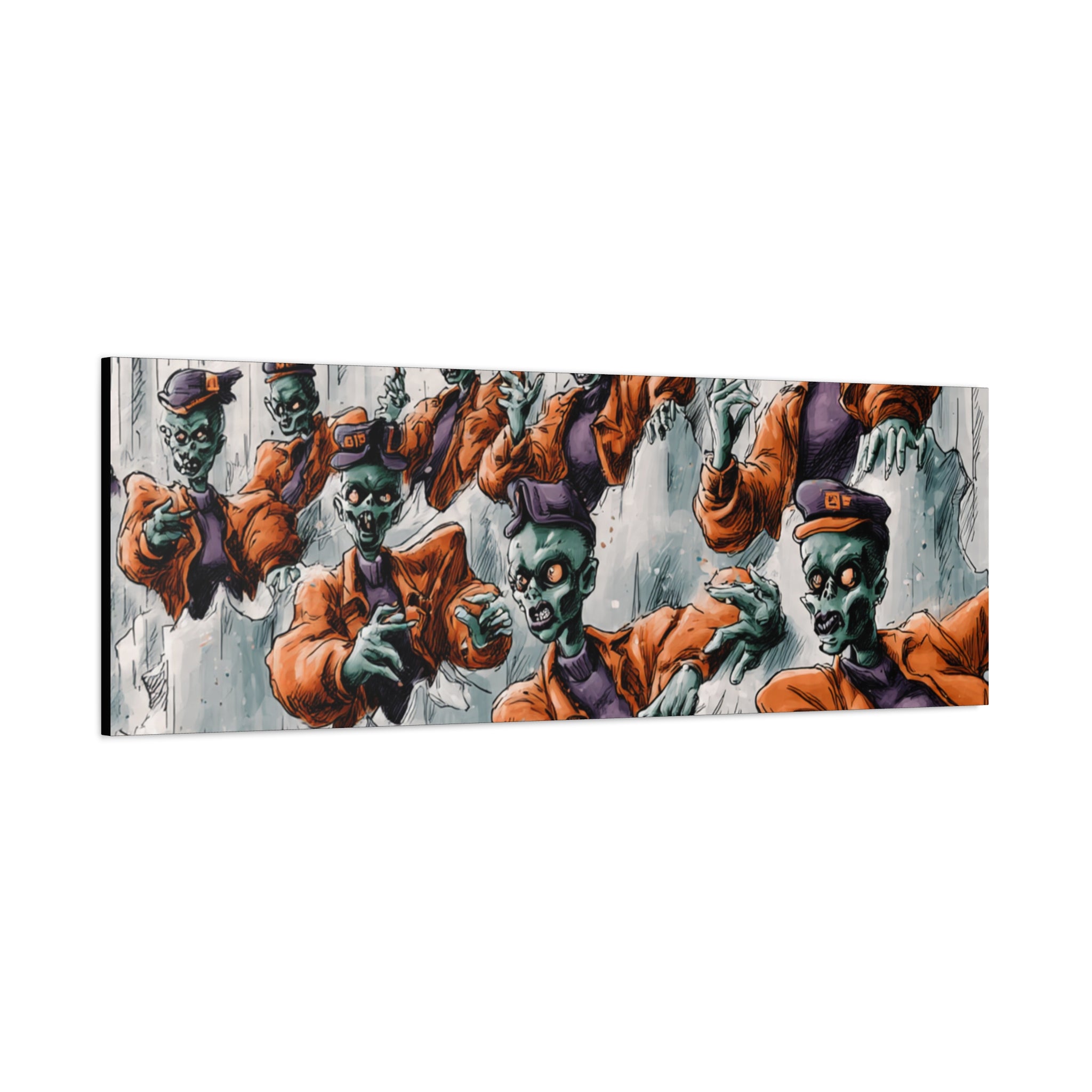 Zombie Chorus Matte Canvas Wall Art