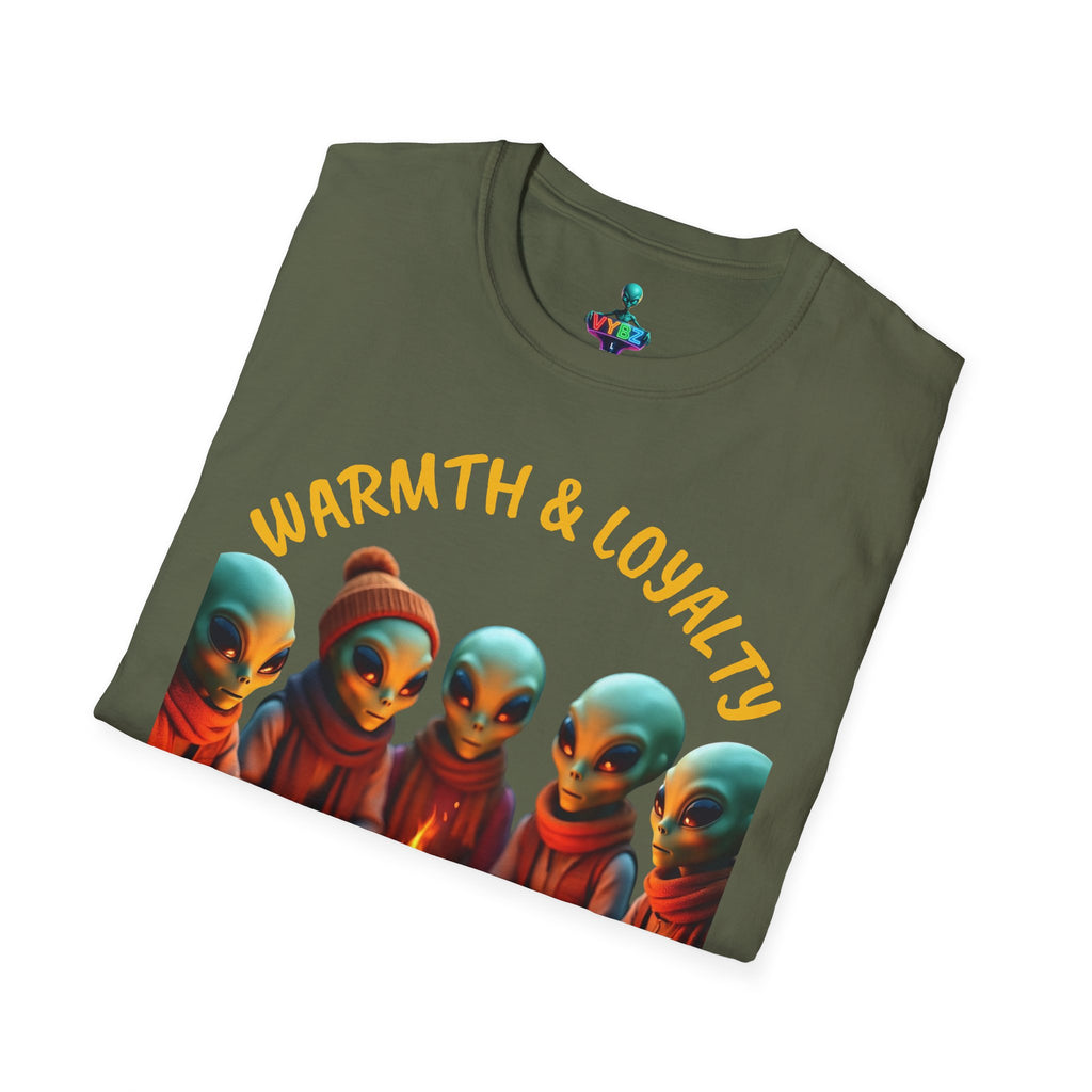 VYBZ Cozy Alien Campfire T-Shirt