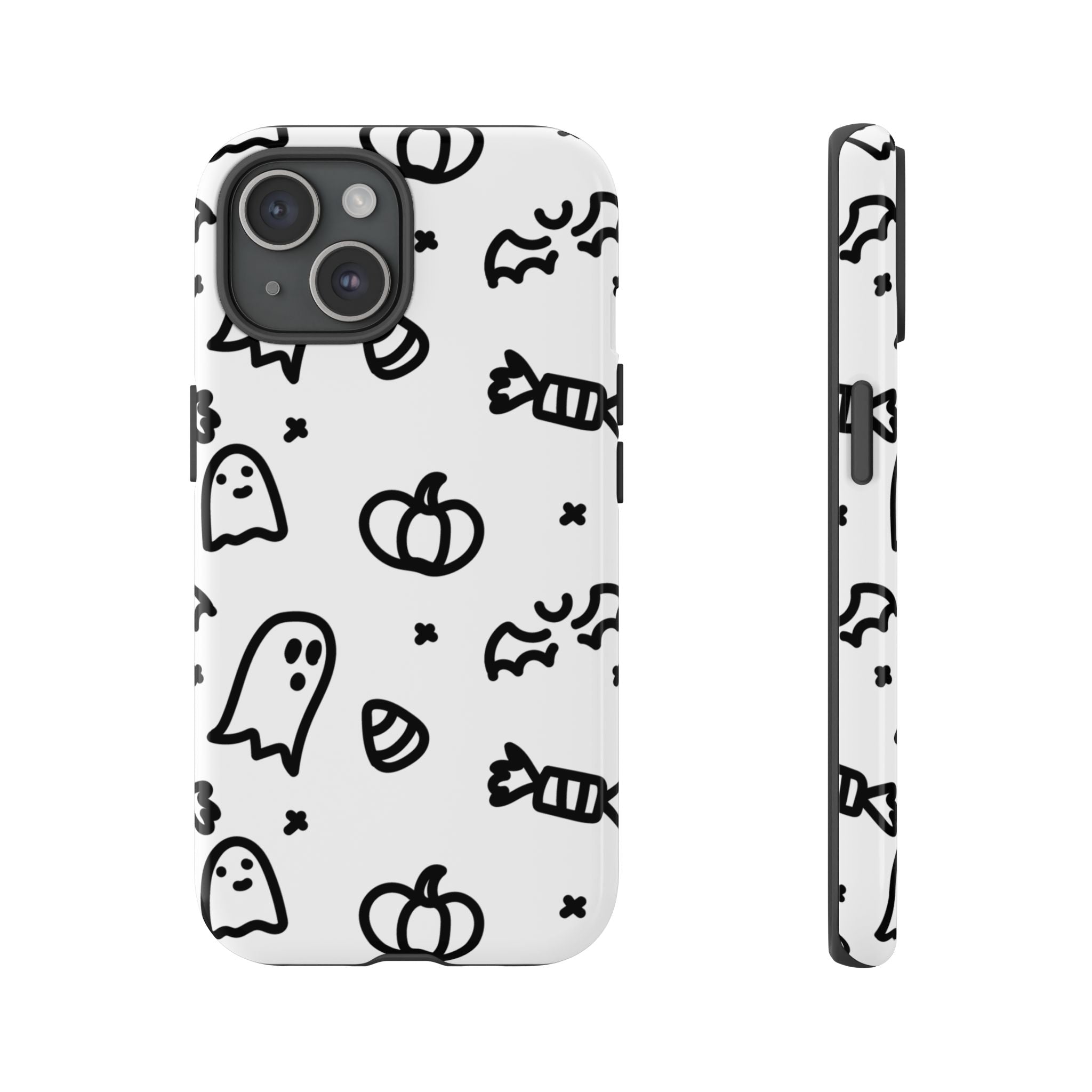 Halloween Themed Phone Case, Spooky Ghosts and Pumpkins, Fall Decor, Costume Party, Trick or Treat