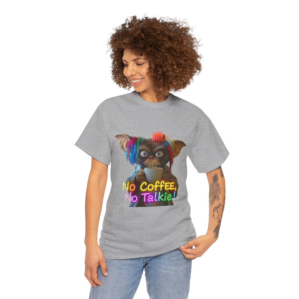 No Coffee, No Talkie Tee — Cute Gremlin Coffee Morning Shirt