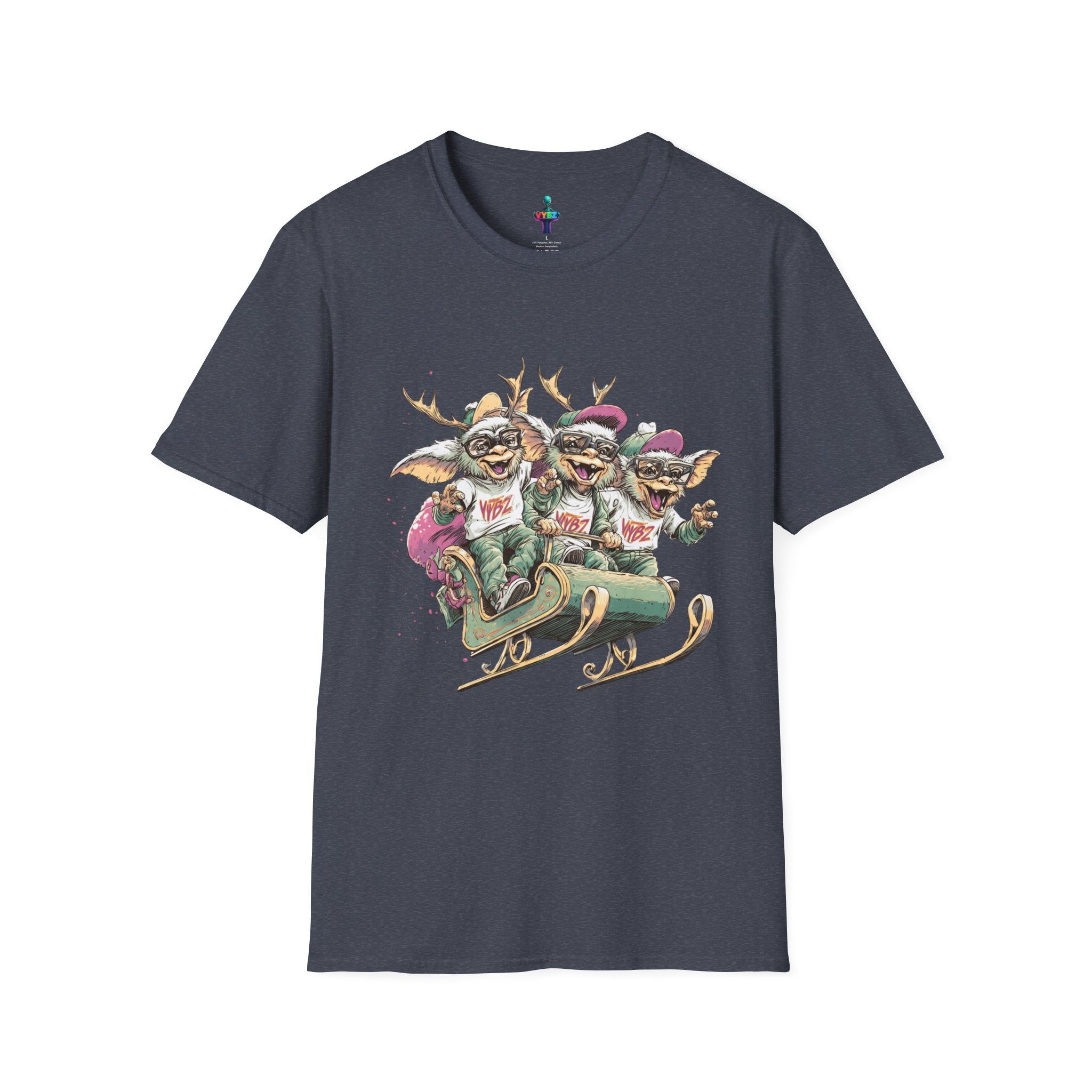 Christmas Gremlin Trio Sleigh T-Shirt