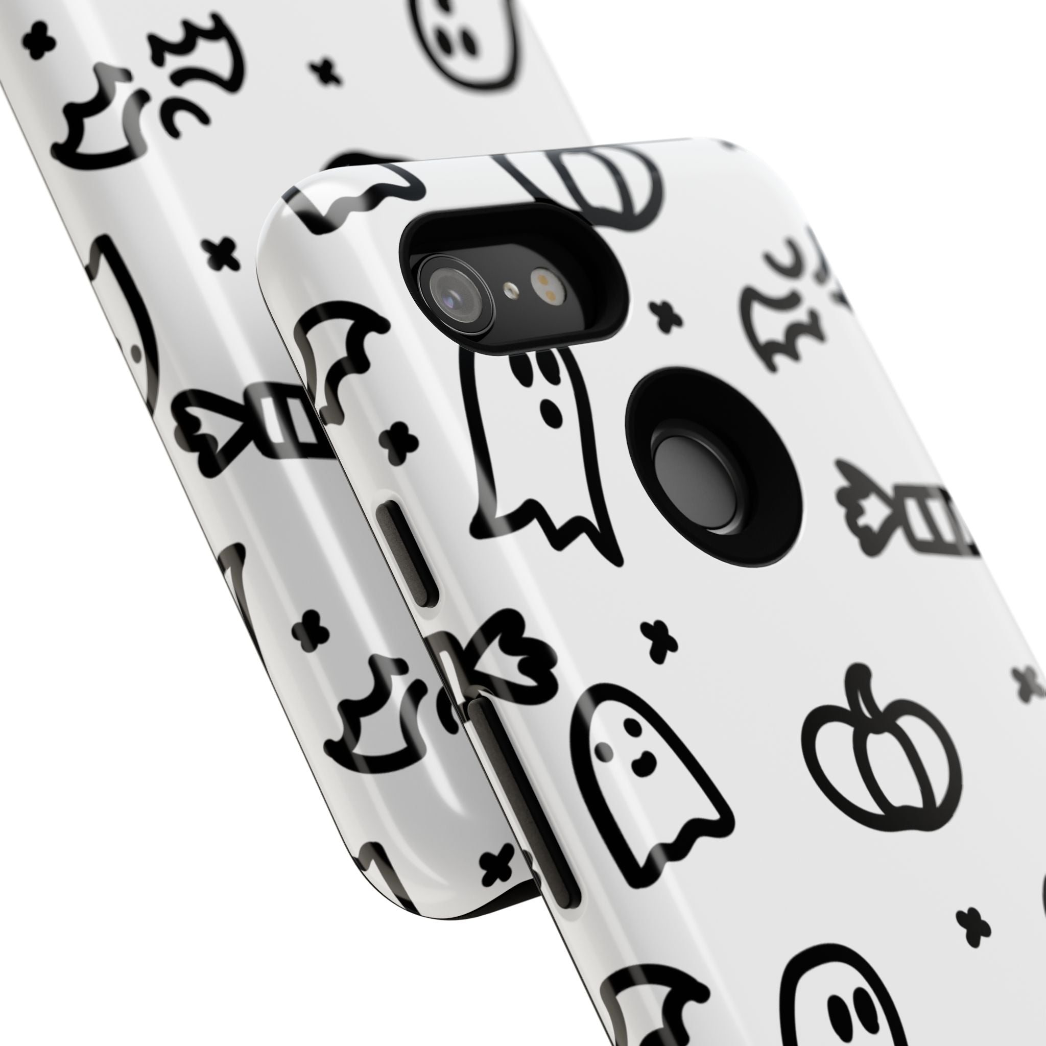 Halloween Themed Phone Case, Spooky Ghosts and Pumpkins, Fall Decor, Costume Party, Trick or Treat