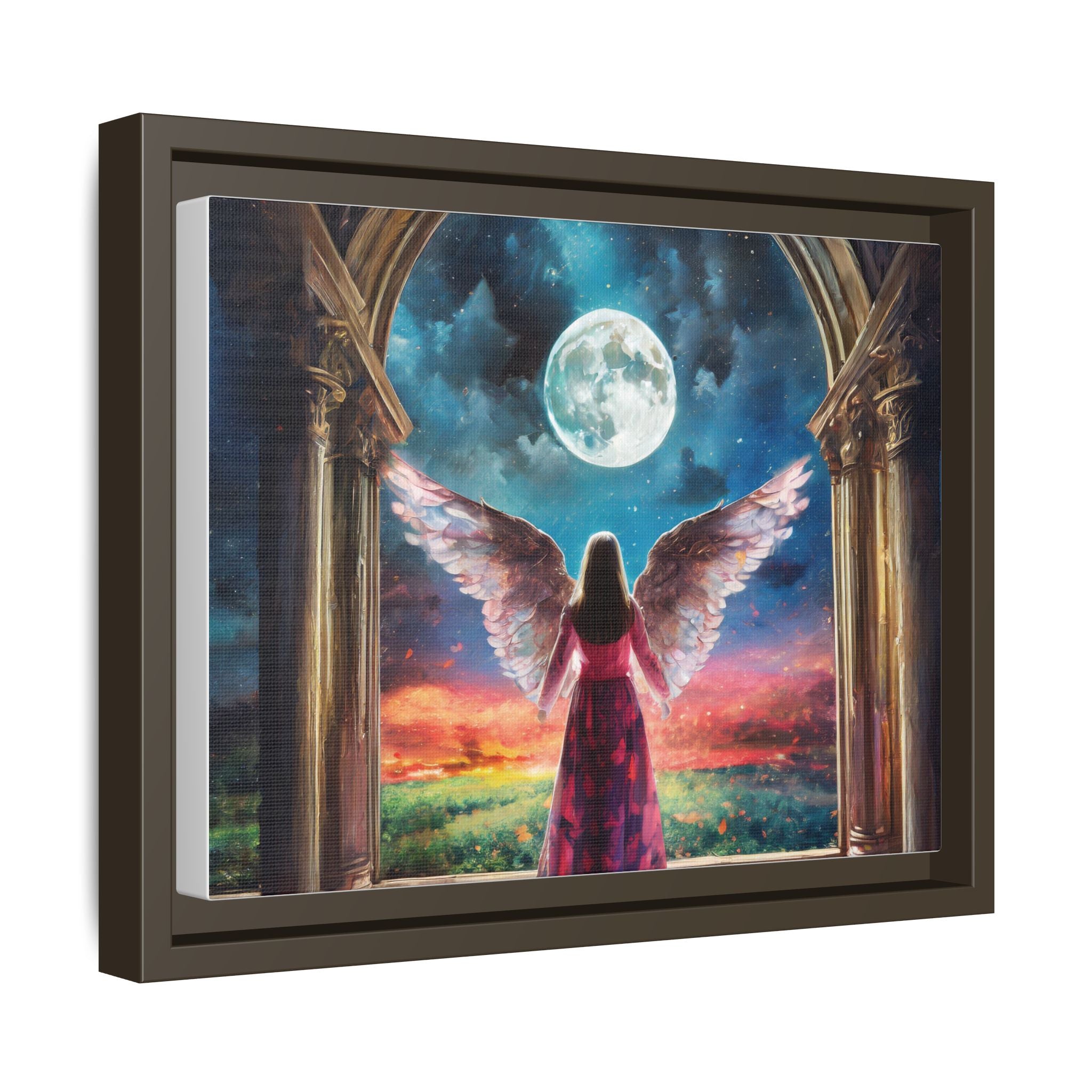 "Celestial Angel" Framed Canvas Wall Decor