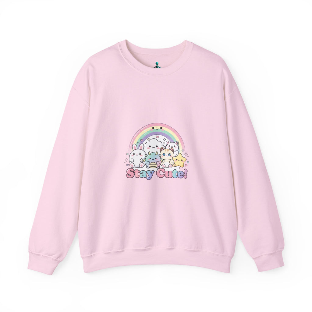 Candy Kawaii Rainbow Crewneck Sweatshirt | pastel kawaii aesthetic