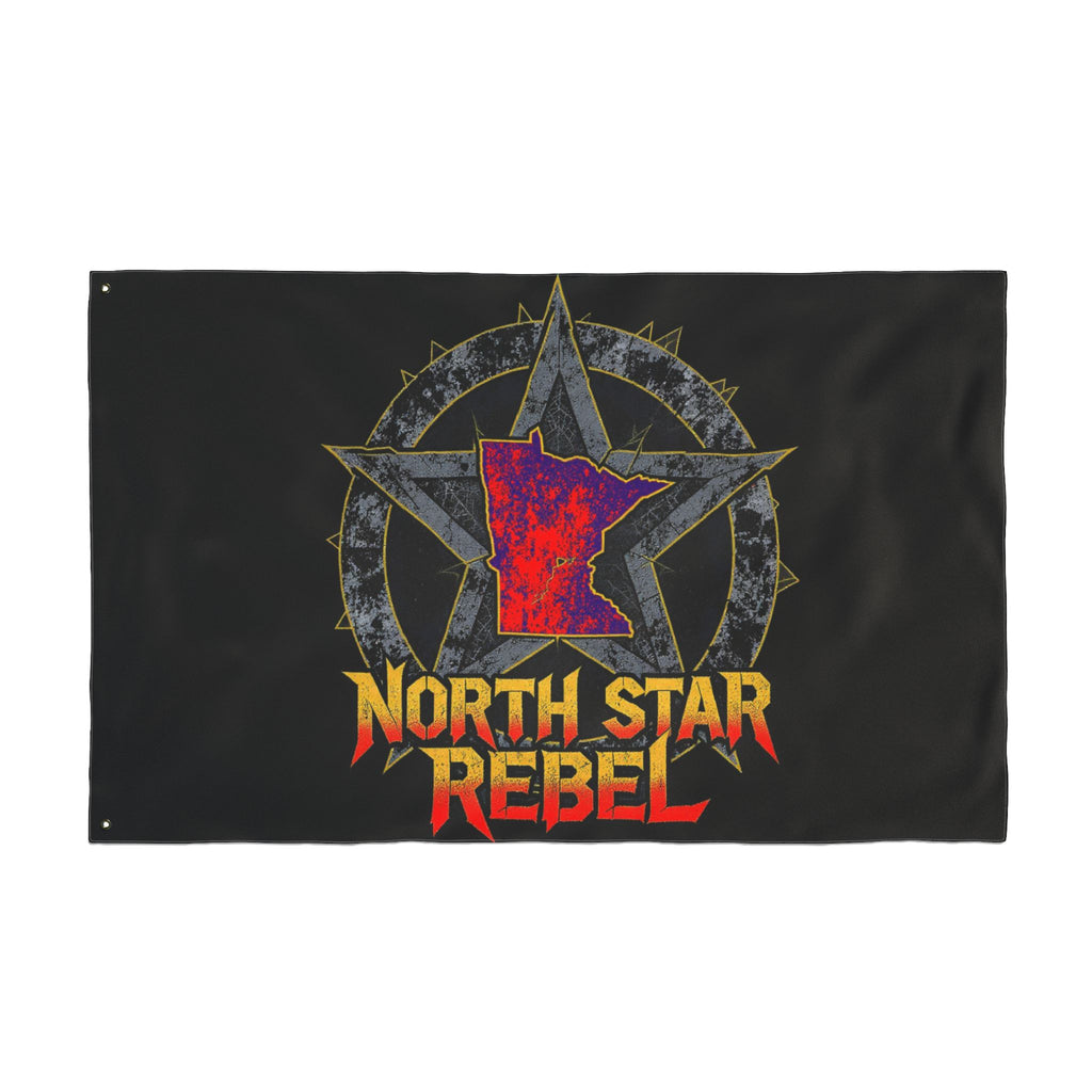 Double-Sided Flag — "North Star Rebel" / "We Hold The Line" Outdoor Garden Banner