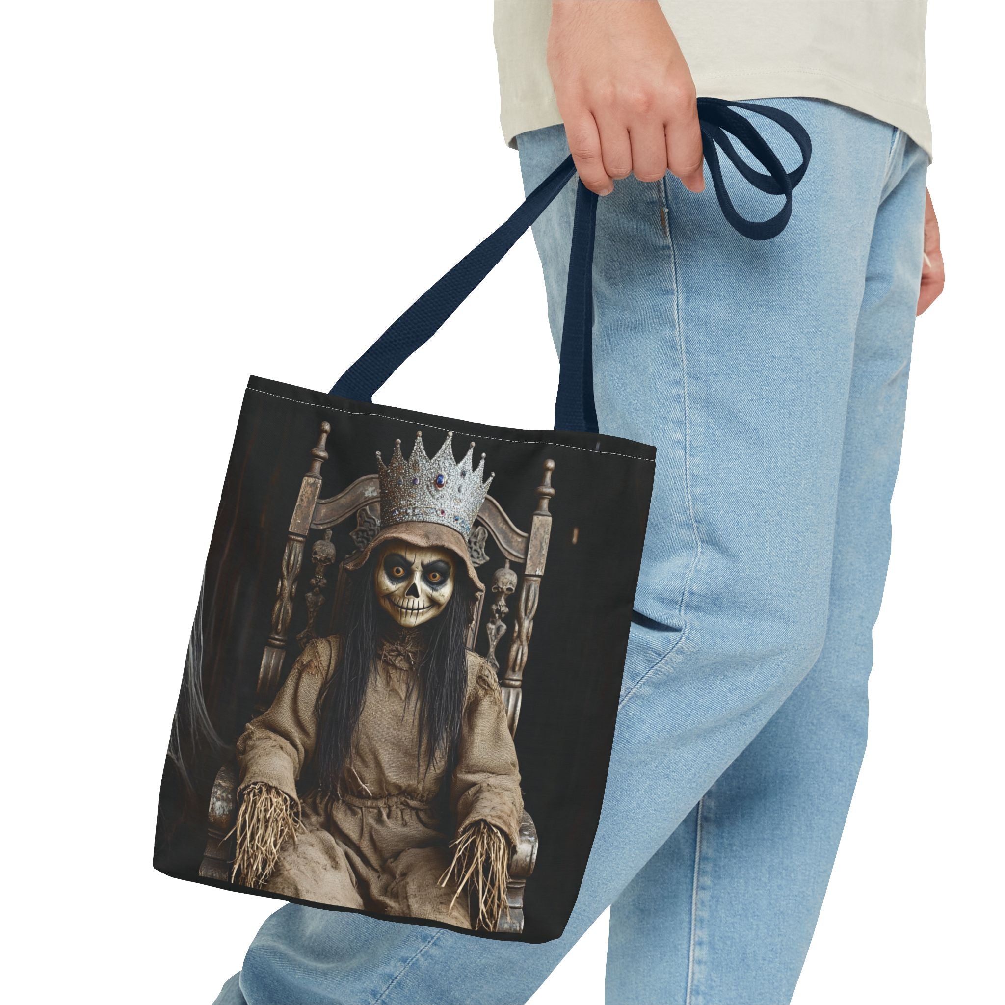 VYBZ Tote Bag - Spooky Skeleton Queen Halloween Design