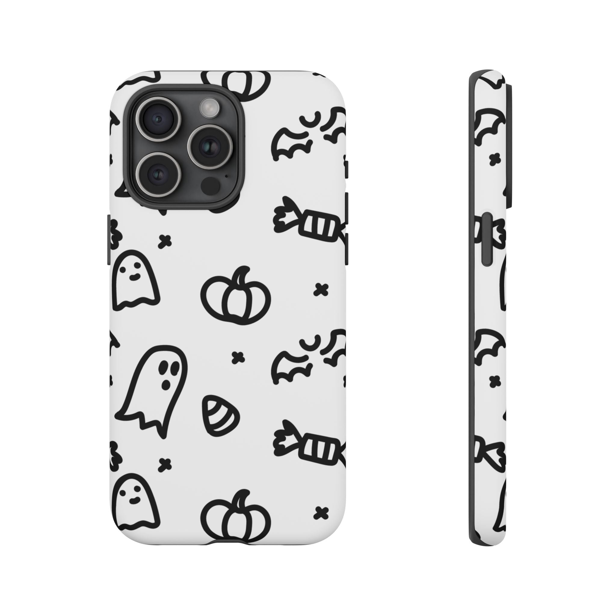 Halloween Themed Phone Case, Spooky Ghosts and Pumpkins, Fall Decor, Costume Party, Trick or Treat