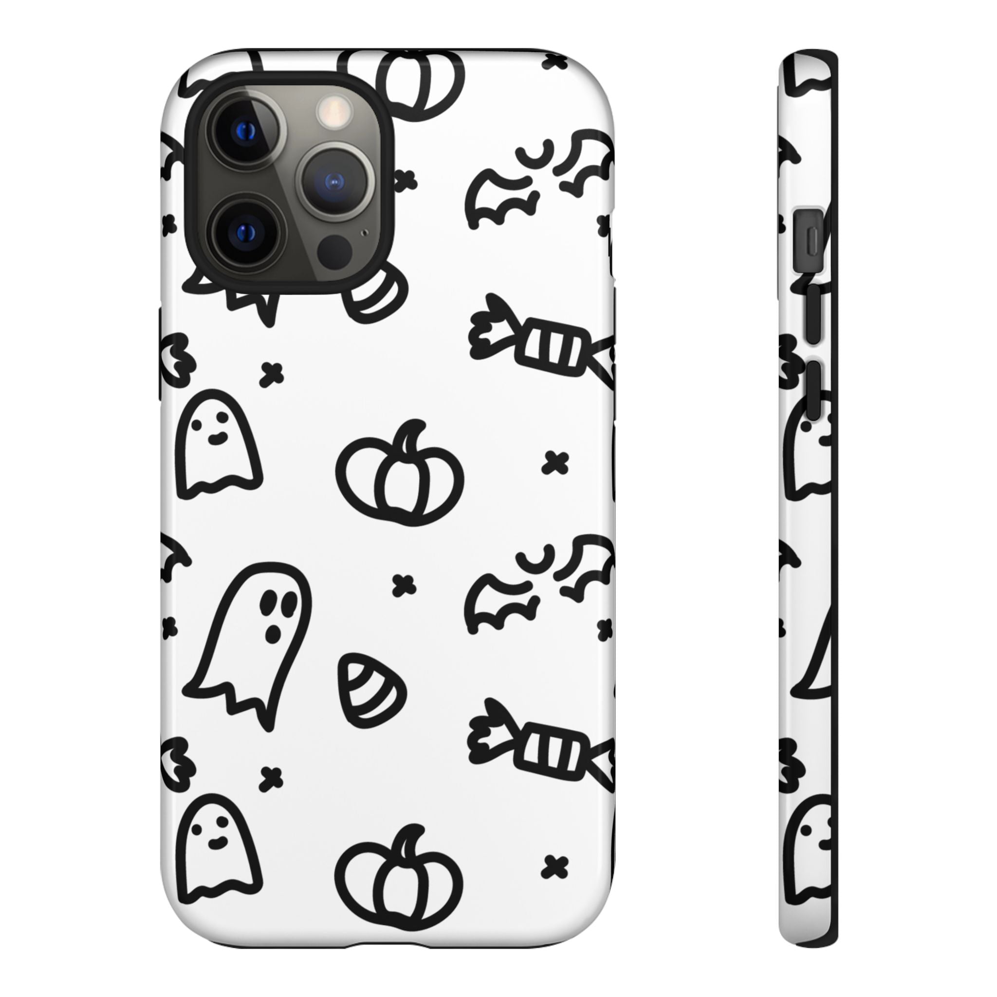 Halloween Themed Phone Case, Spooky Ghosts and Pumpkins, Fall Decor, Costume Party, Trick or Treat