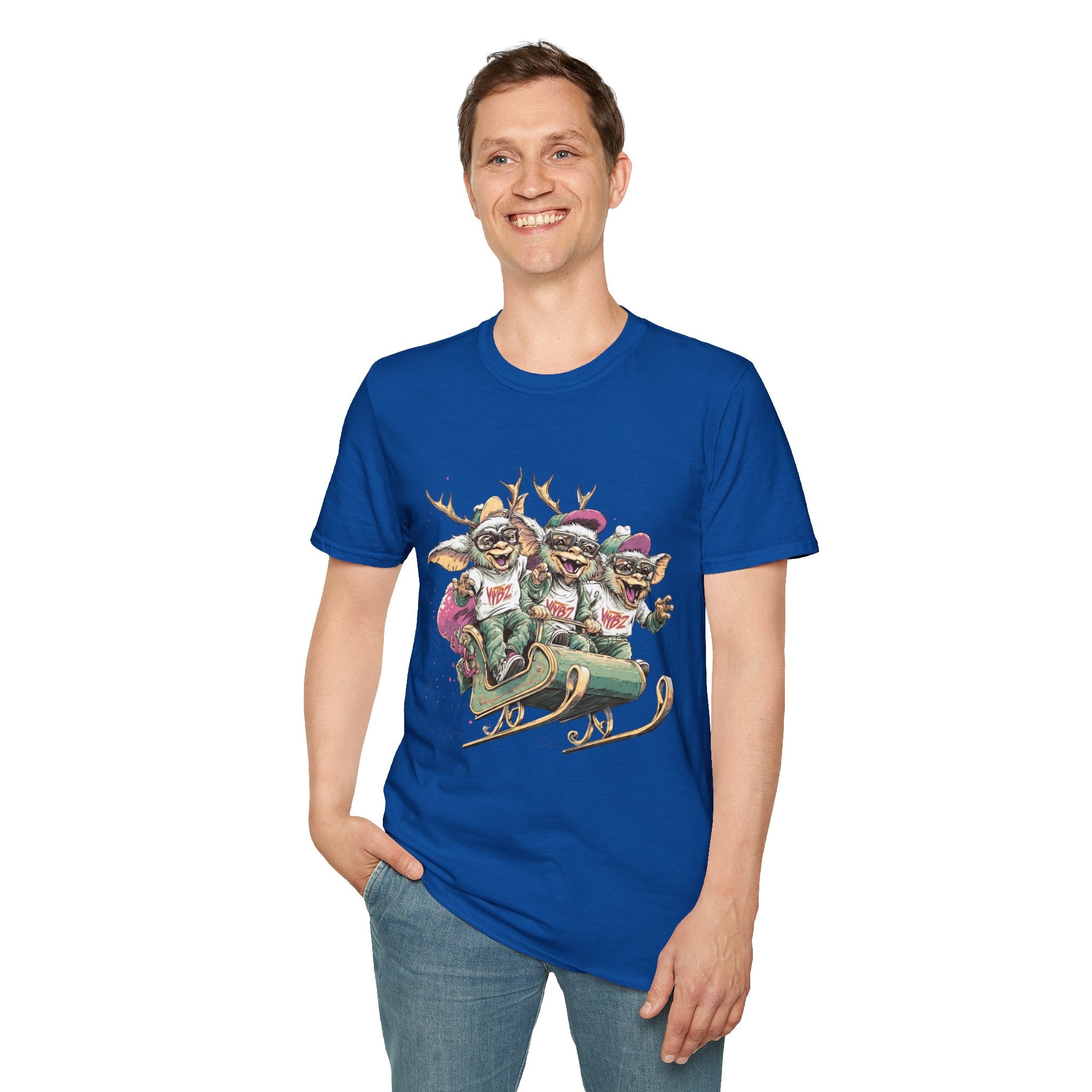 Christmas Gremlin Trio Sleigh T-Shirt