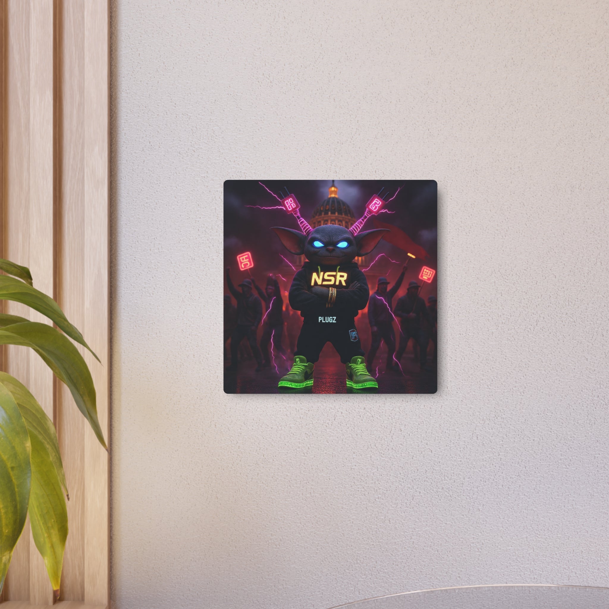 Limited Edition North Star Rebel x 612 Misfits 'Plugz' Metal Art Sign