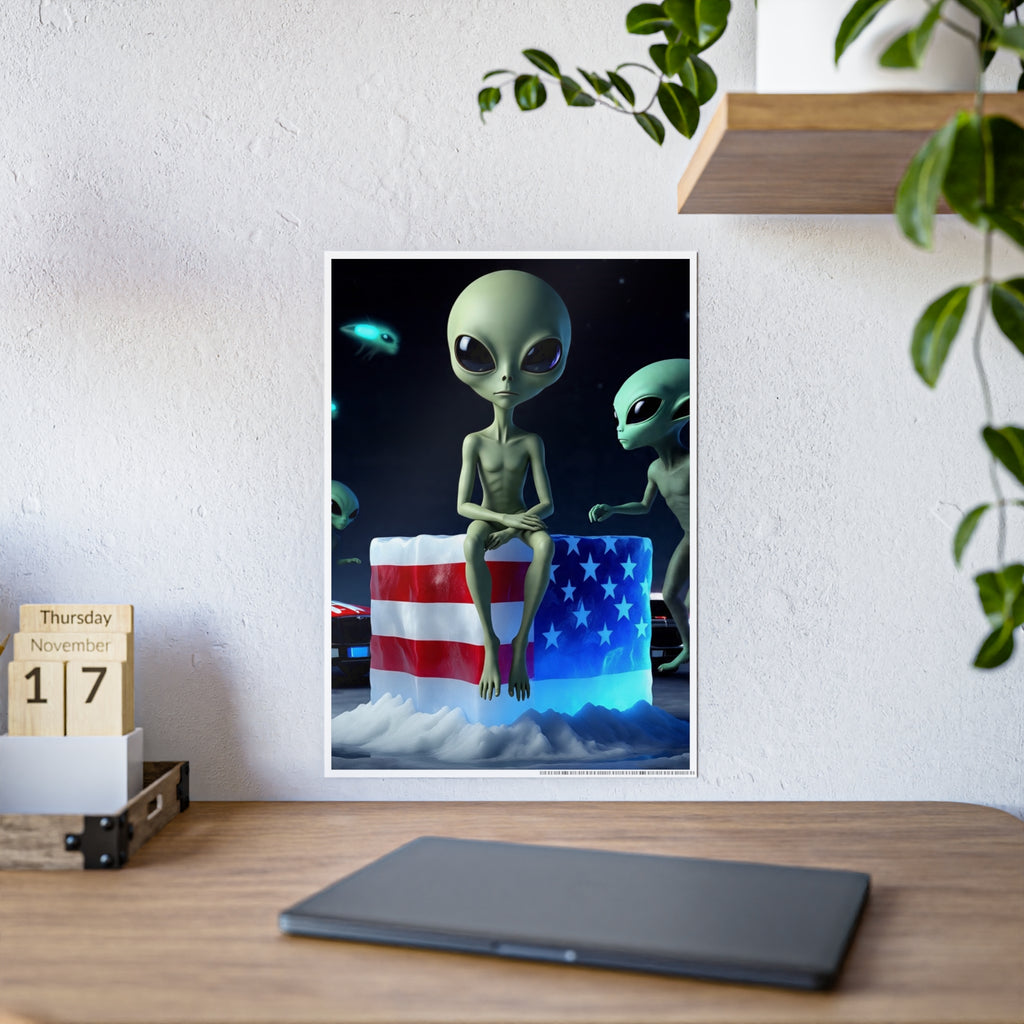 Alien-Inspired Glossy Poster