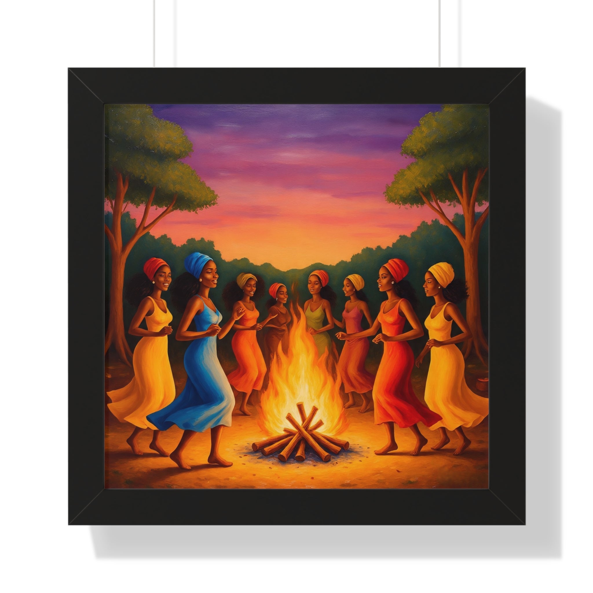 African Women Dance Party Celebration Poster
