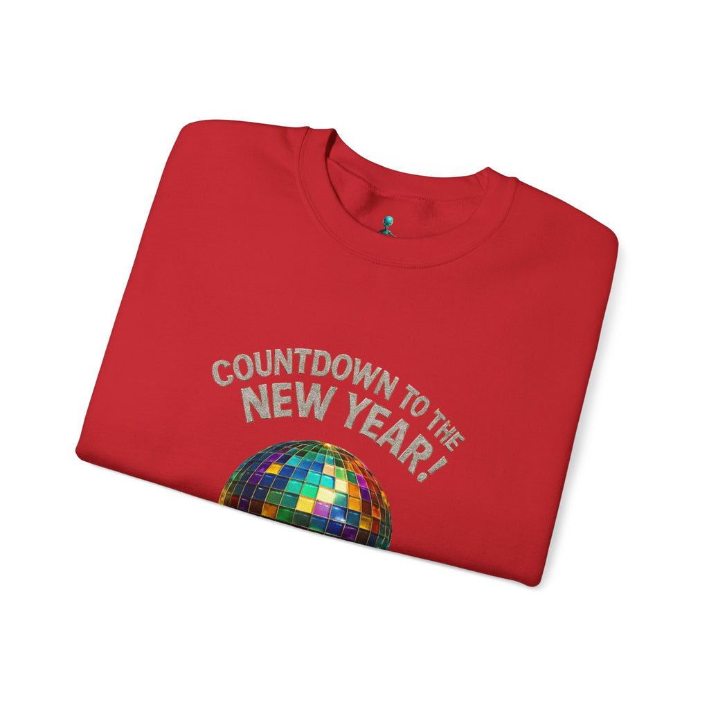 New Year Countdown Sweatshirt — Disco Ball Graphic Crewneck
