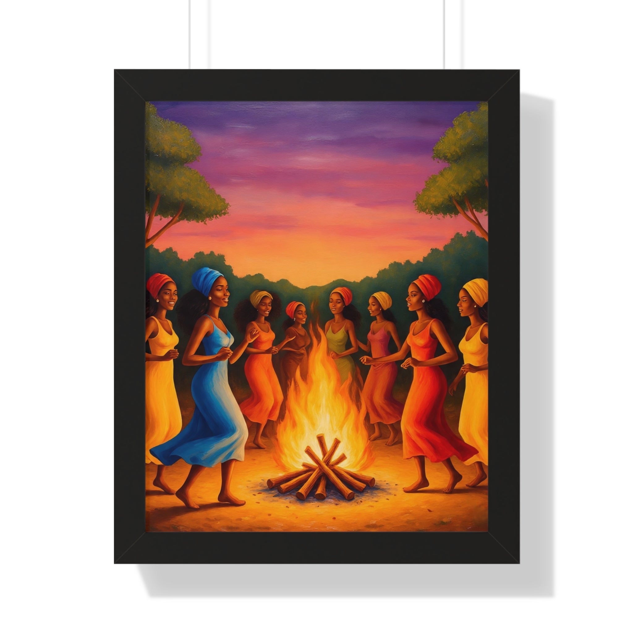 African Women Dance Party Celebration Poster