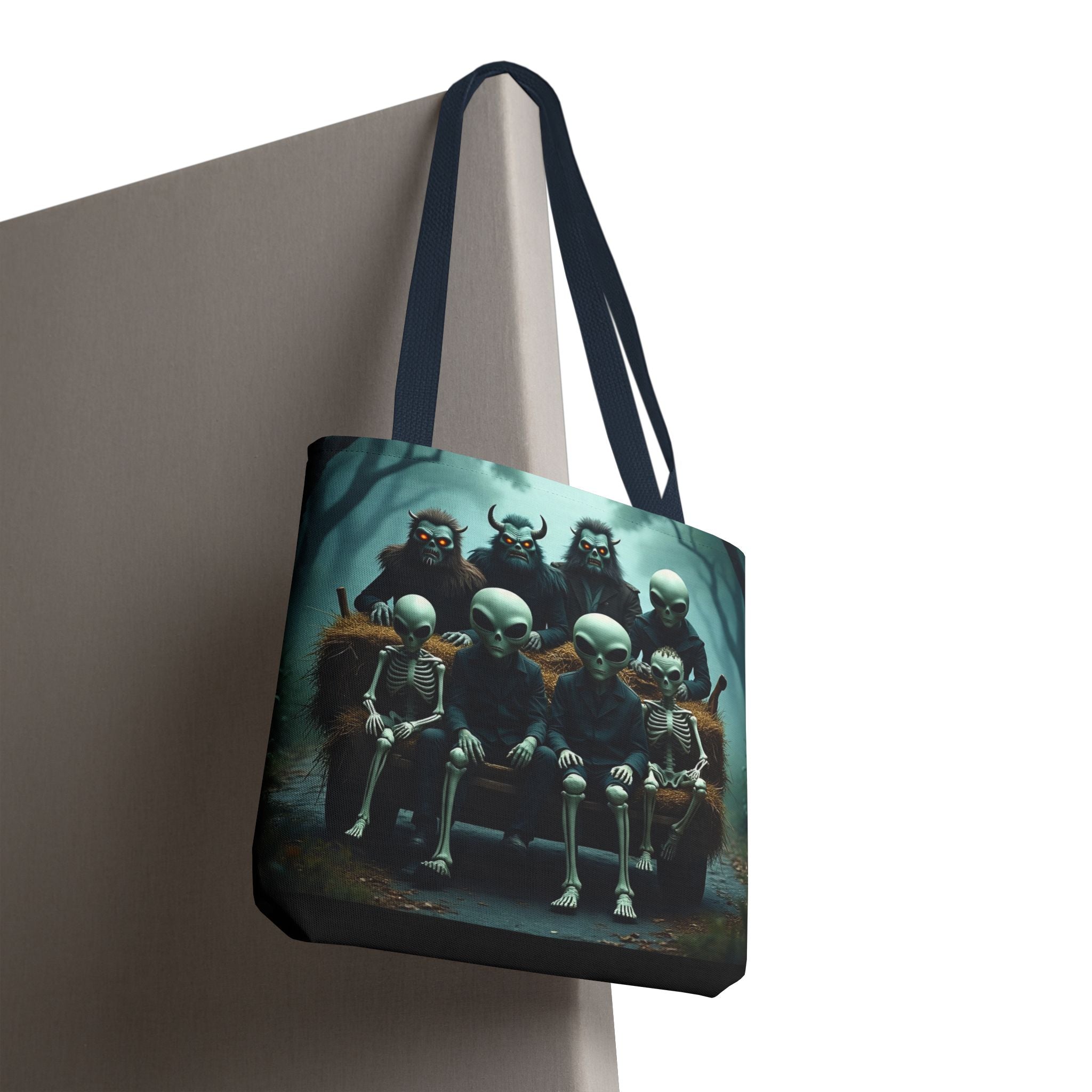 VYBZ Alien Tote Bag - Halloween Trick or Treating Spacious Design