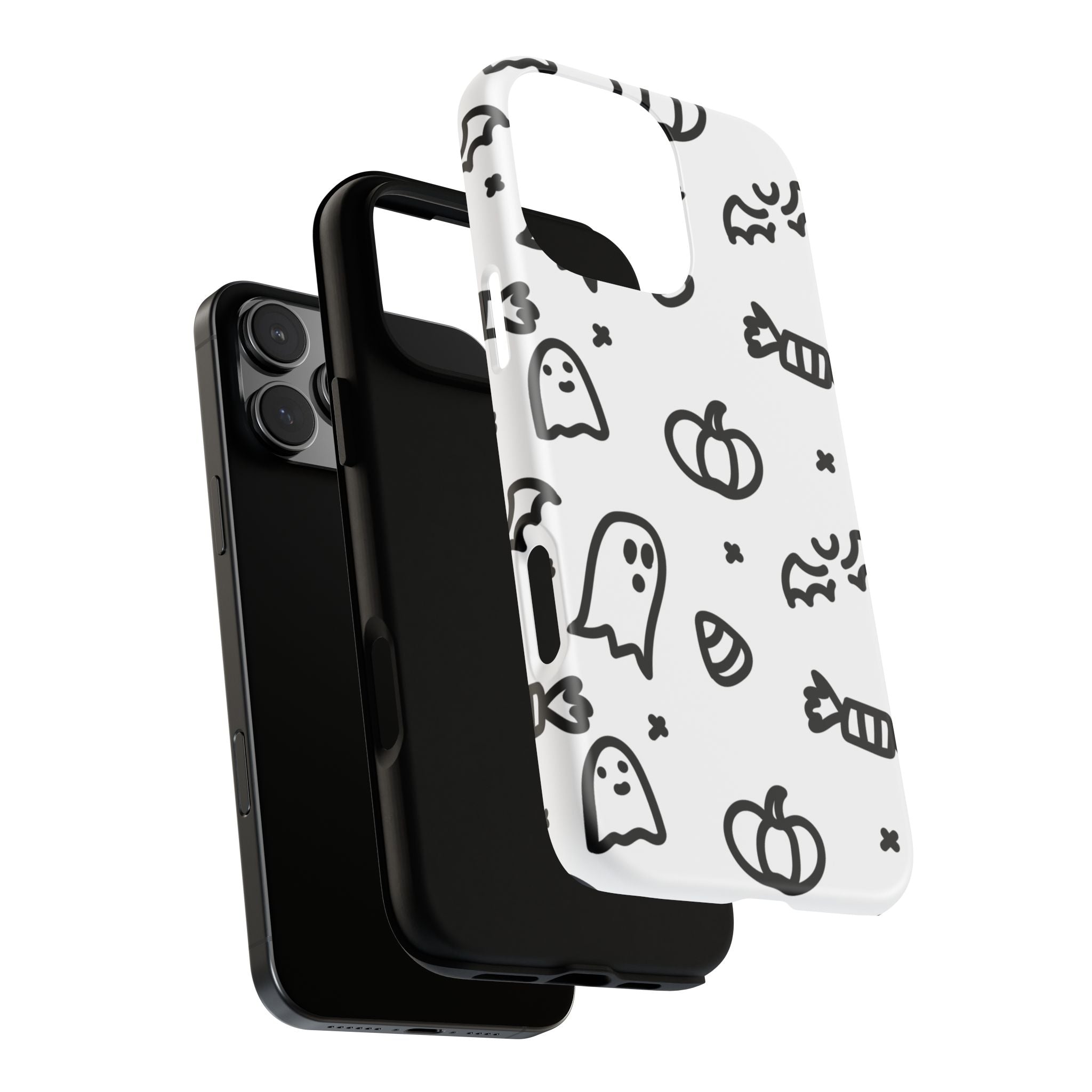 Halloween Themed Phone Case, Spooky Ghosts and Pumpkins, Fall Decor, Costume Party, Trick or Treat