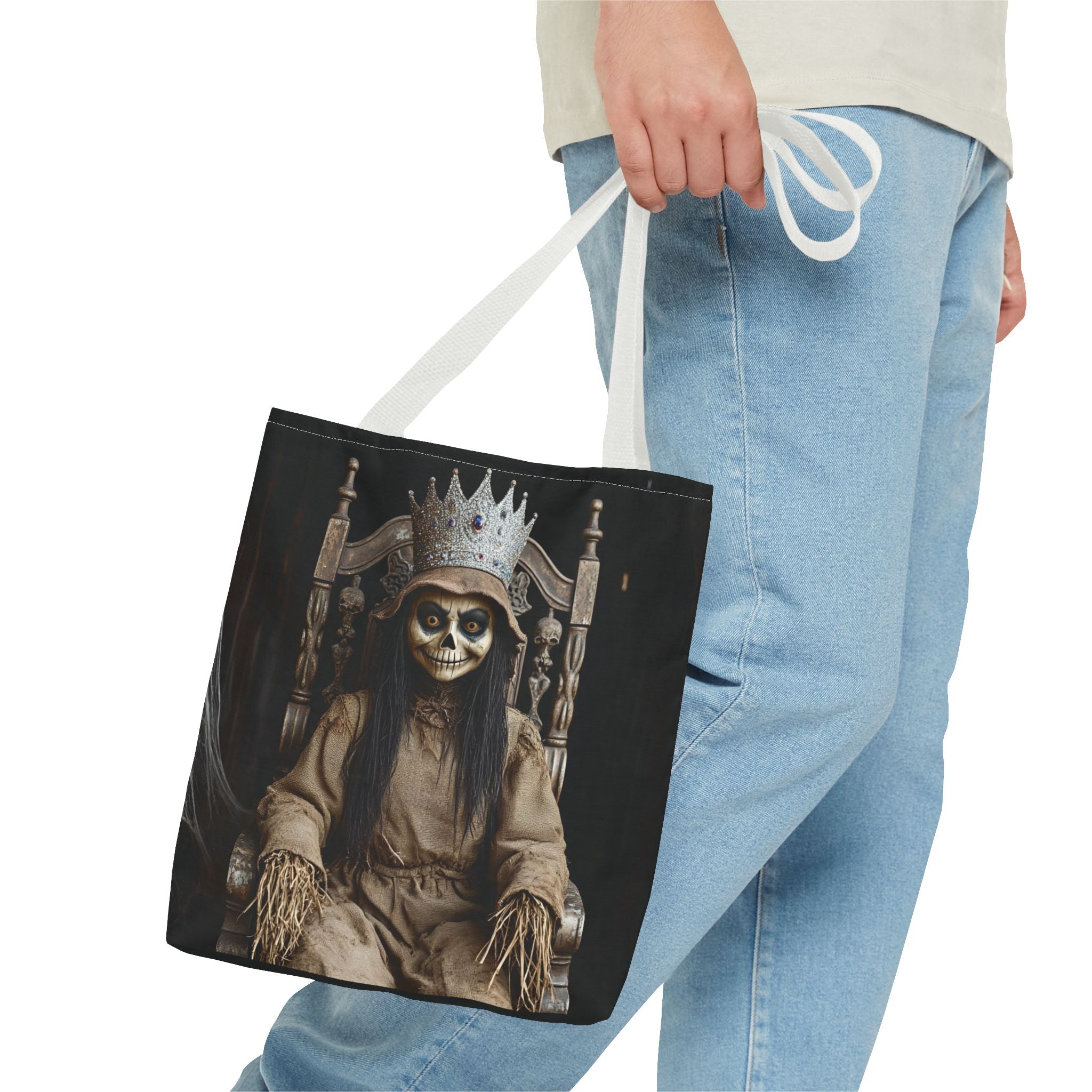 VYBZ Tote Bag - Spooky Skeleton Queen Halloween Design