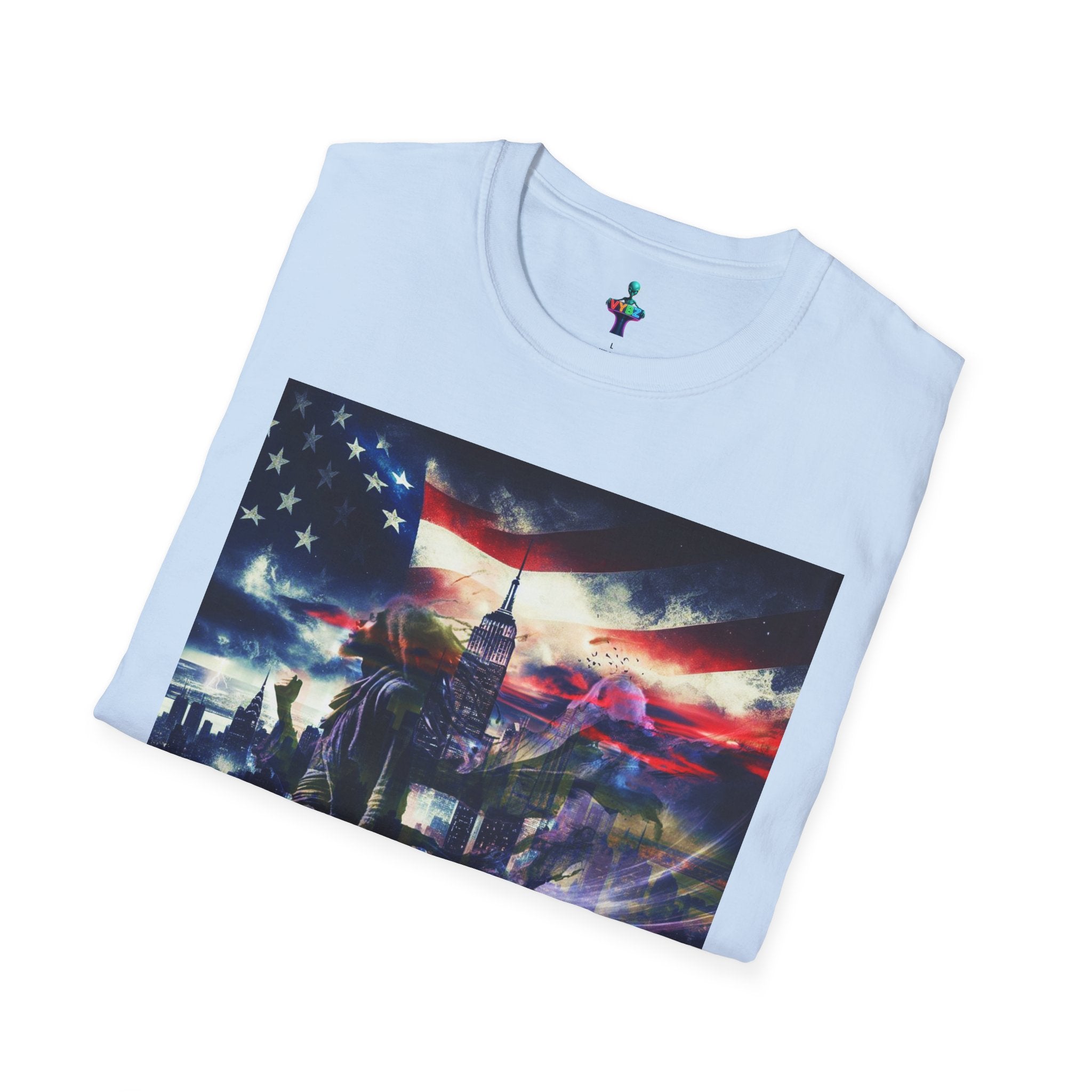 VYBZ Freedom-Themed Graphic Tee