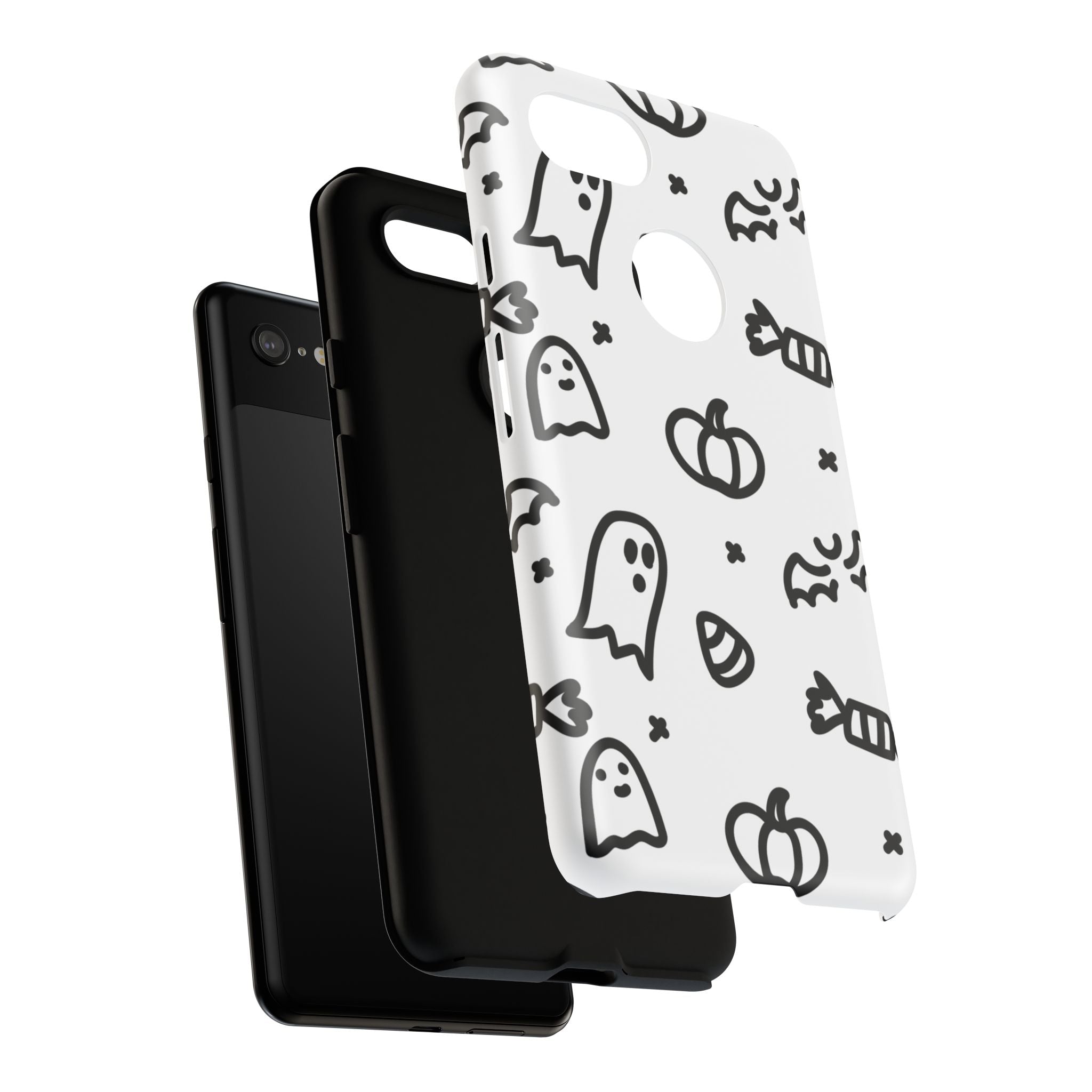 Halloween Themed Phone Case, Spooky Ghosts and Pumpkins, Fall Decor, Costume Party, Trick or Treat