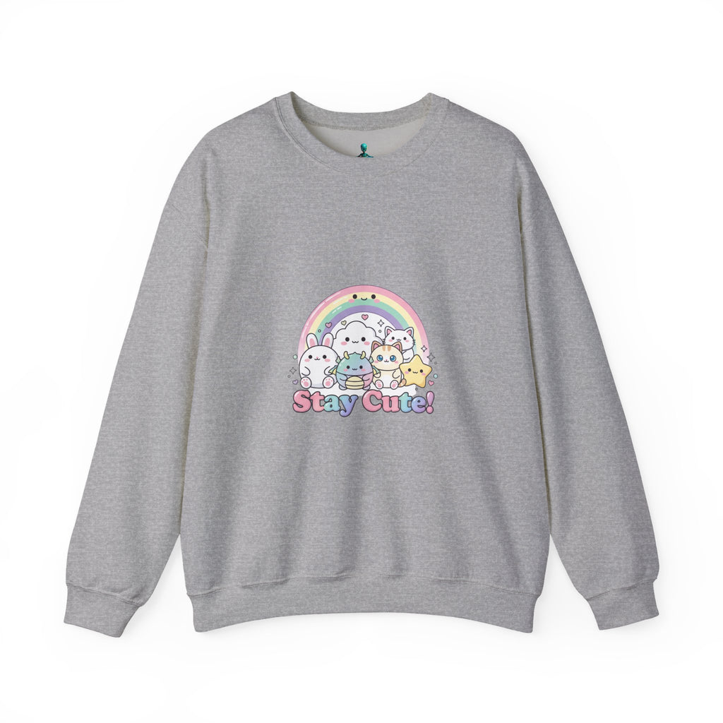 Candy Kawaii Rainbow Crewneck Sweatshirt | pastel kawaii aesthetic