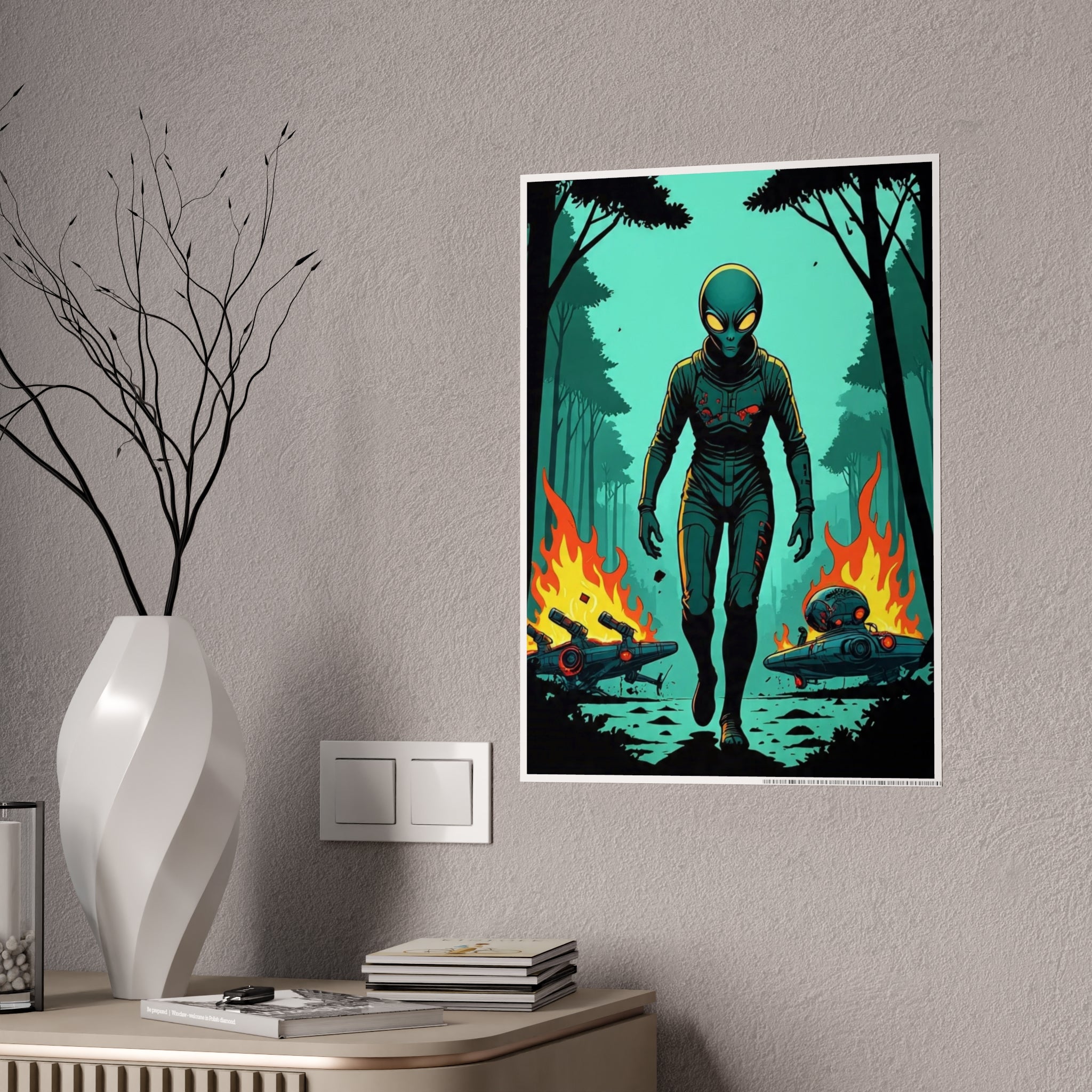 Glossy Alien Poster