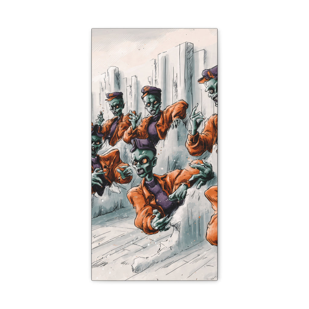 Zombie Chorus Matte Canvas Wall Art