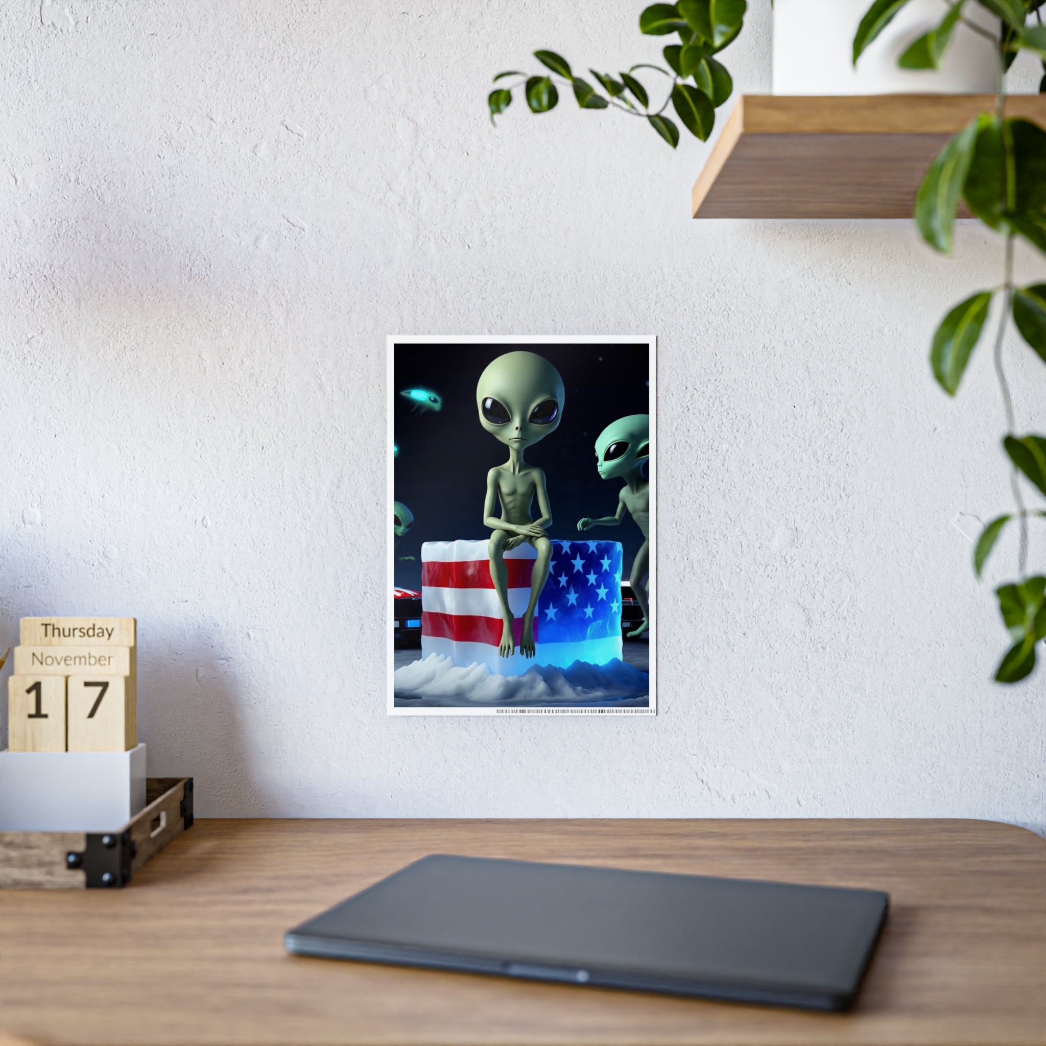 Alien-Inspired Glossy Poster
