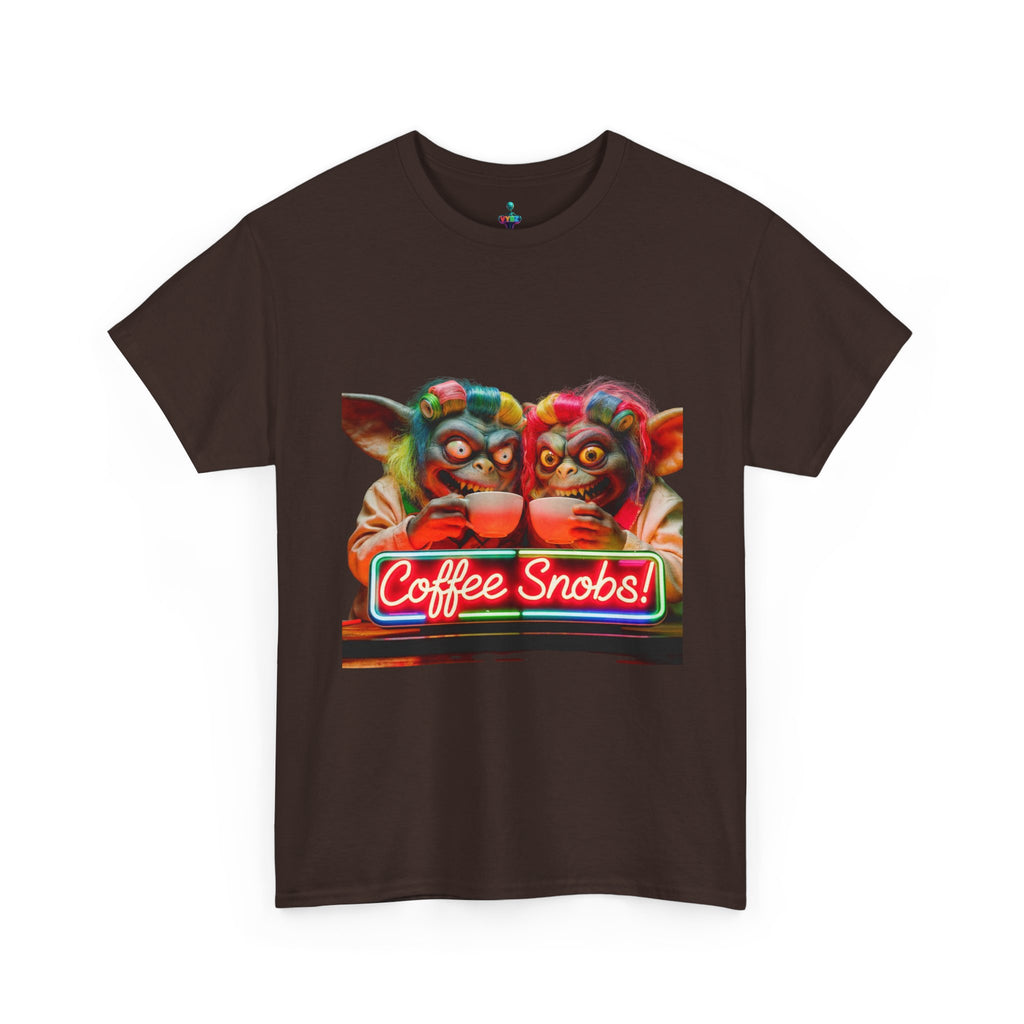 Coffee Snobs T-Shirt — Retro Neon Gremlin Coffee Lovers Tee