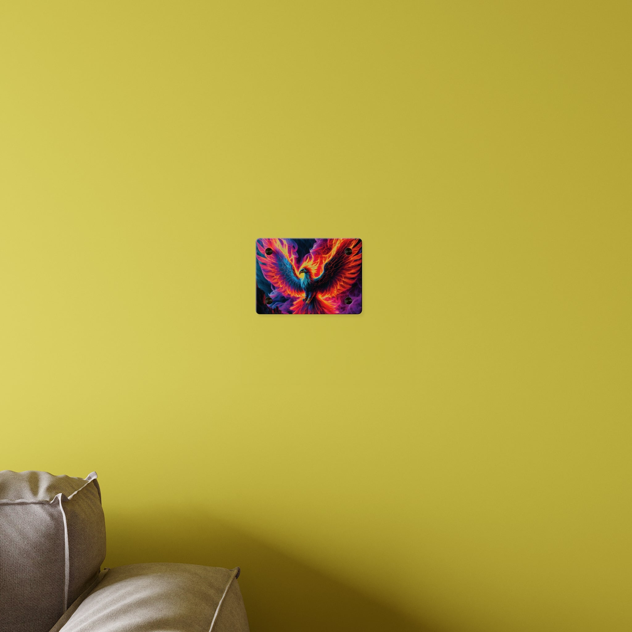 Vibrant Phoenix Acrylic Wall Art